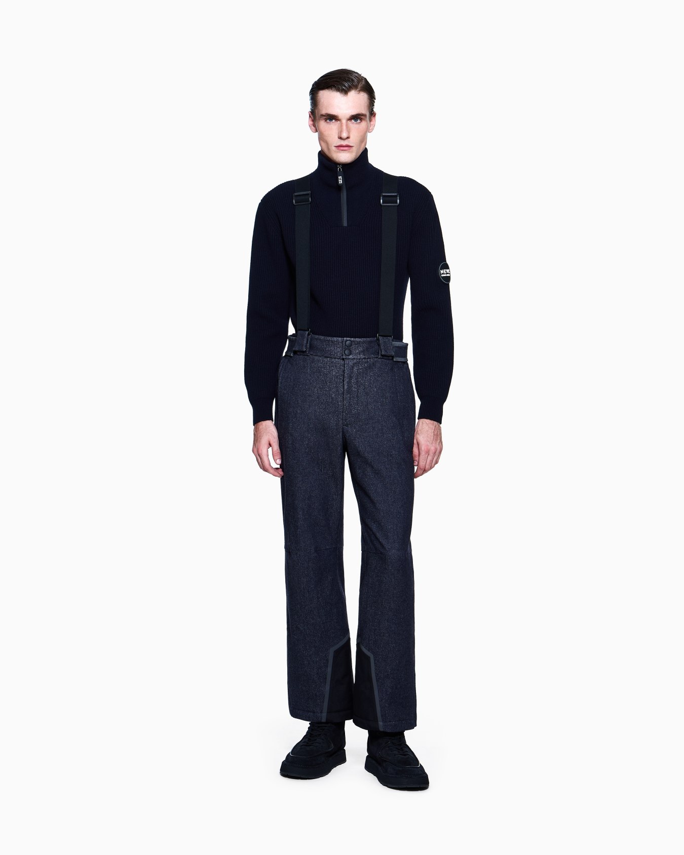 Peto de esquí de lana técnica Giorgio Armani Neve Diapositiva 1