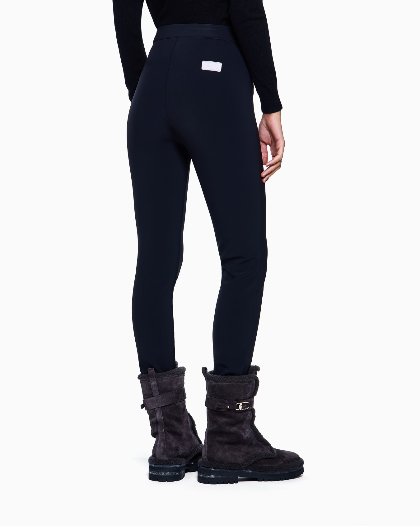 Mallas de esquí con trabillas de tejido elástico técnico Giorgio Armani Neve Diapositiva 2