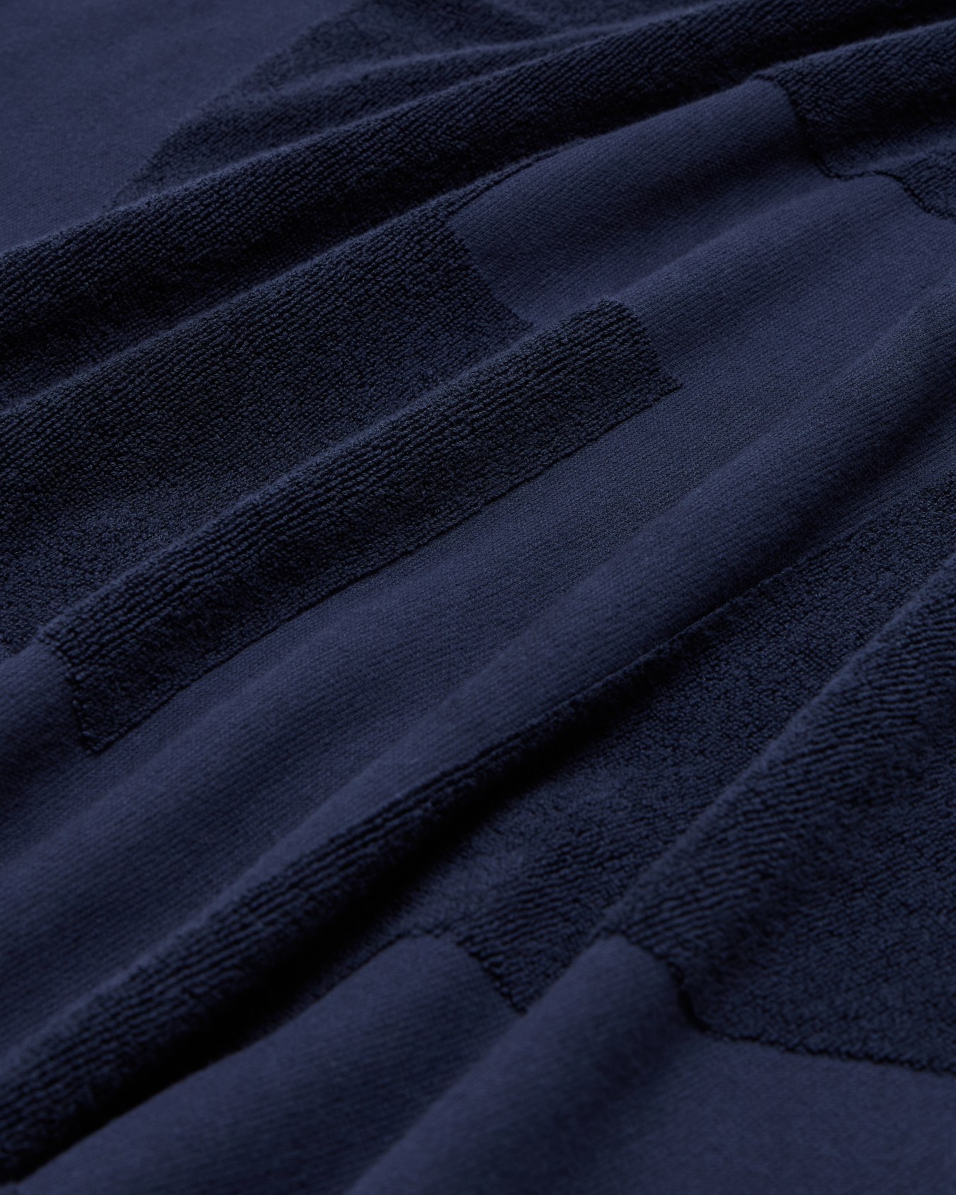 Telo mare in cotone con logo jacquard Slide 1