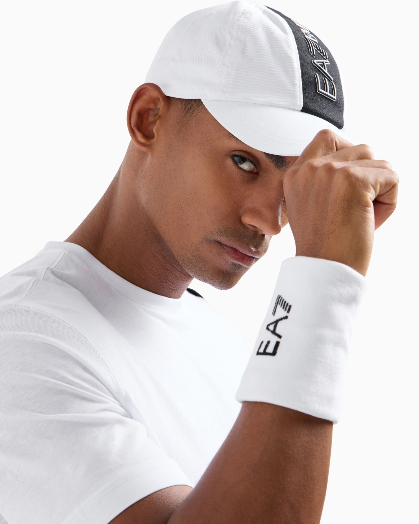 Serre-poignets Tennis Pro en mélange de coton stretch Diapositive 2
