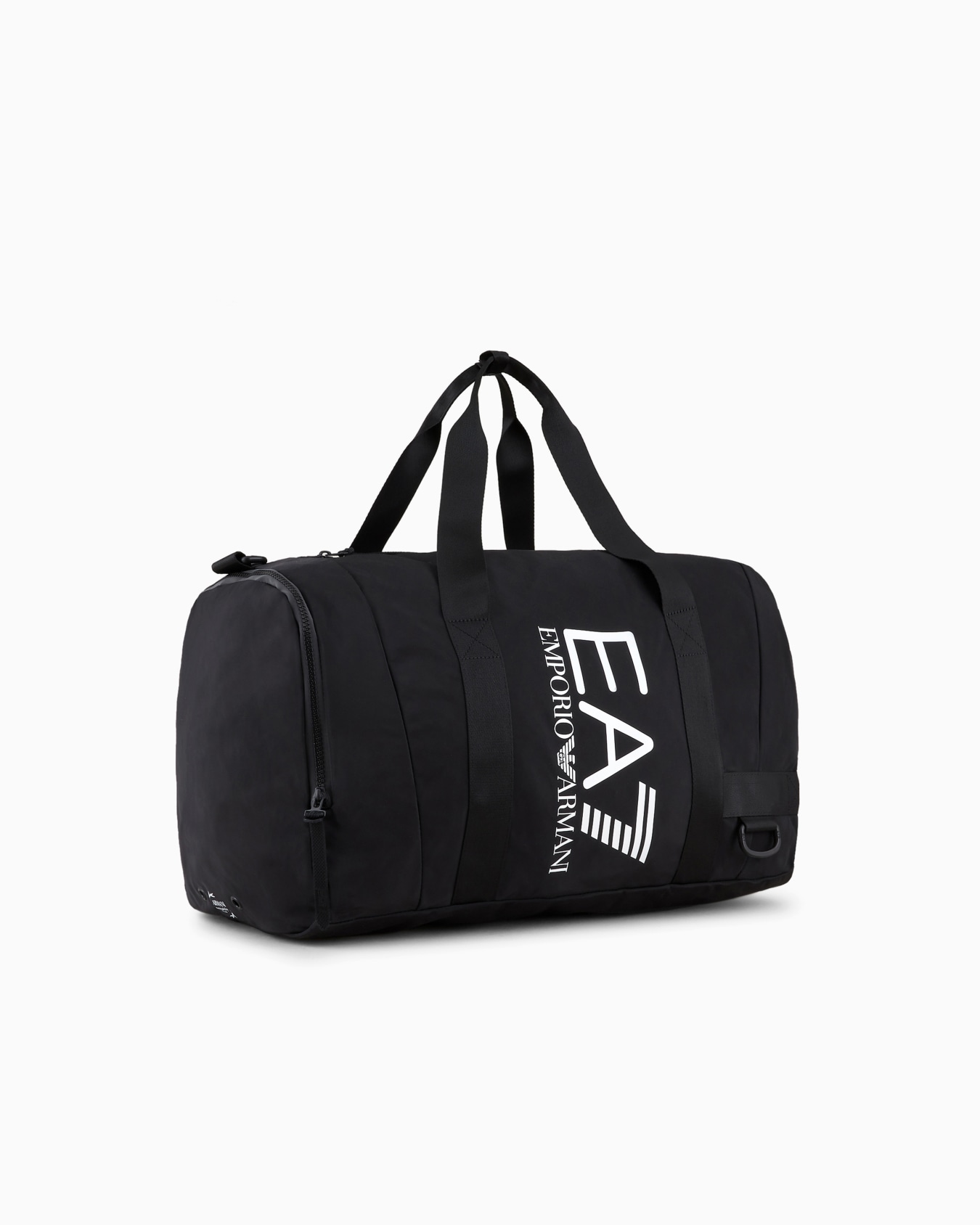 Technical-fabric duffel bag with oversized logo Slide 1