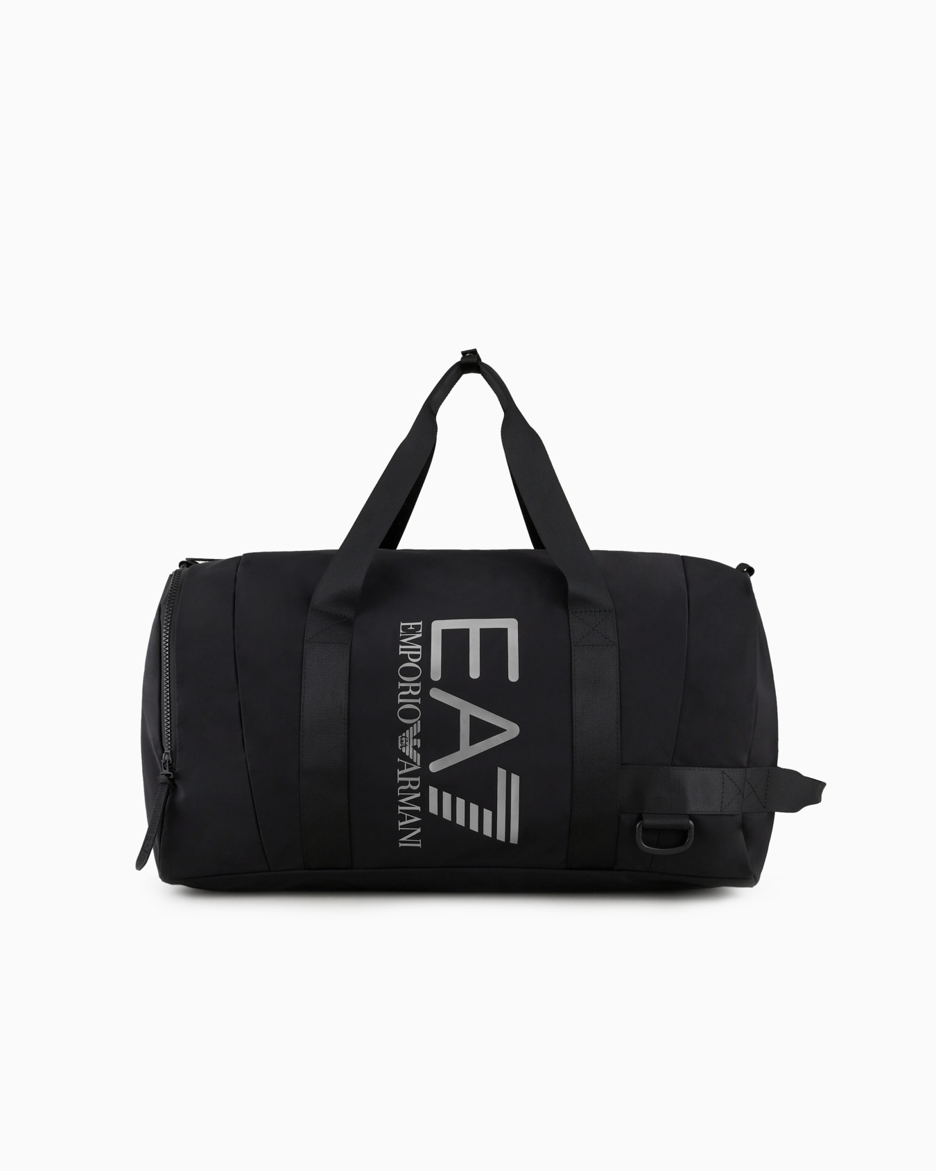Technical-fabric duffel bag with oversized logo Slide 0