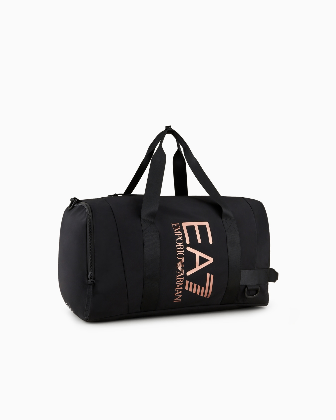 Technical-fabric duffel bag with oversized logo Slide 1