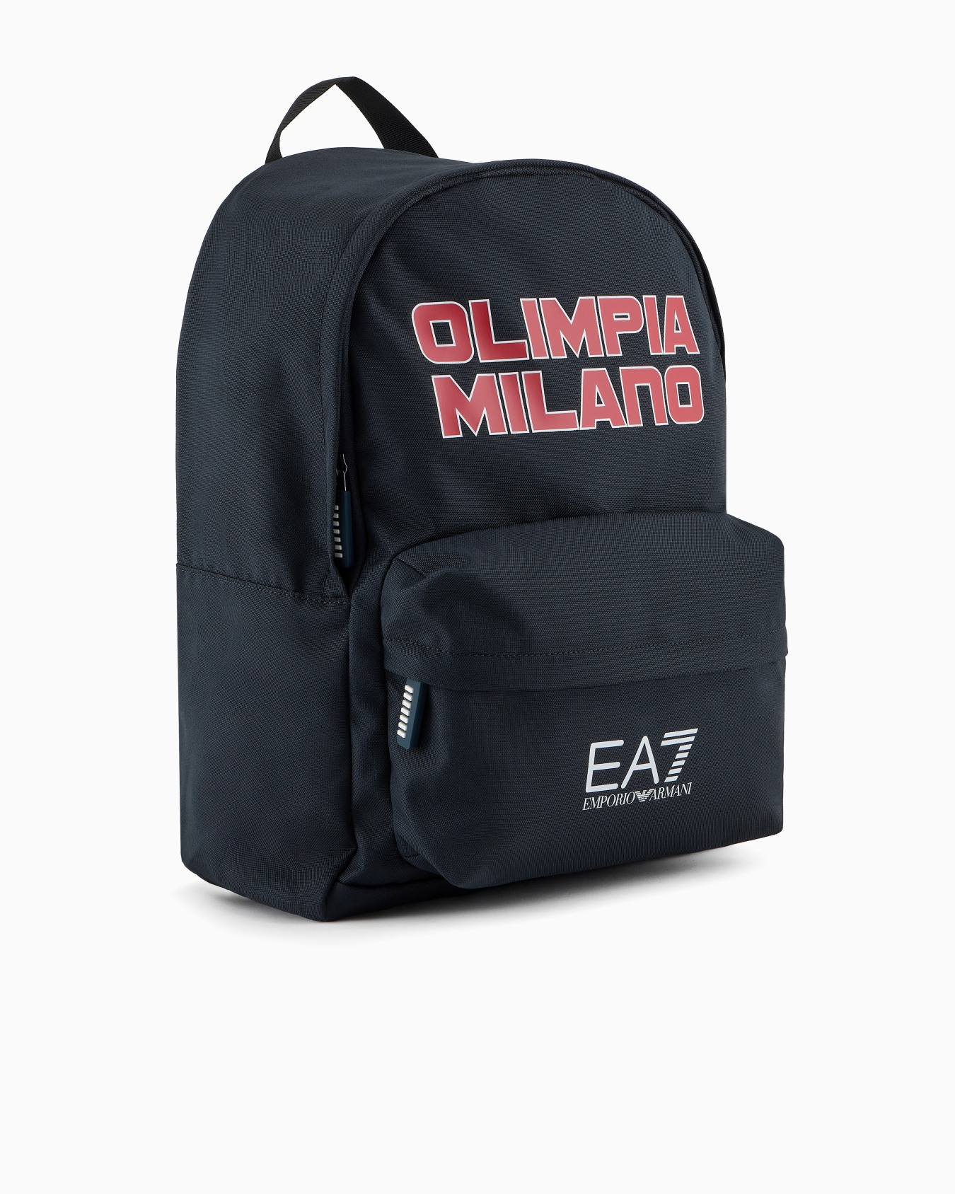 Olimpia Milano Sac à dos rond en tissu technique Diapositive 1