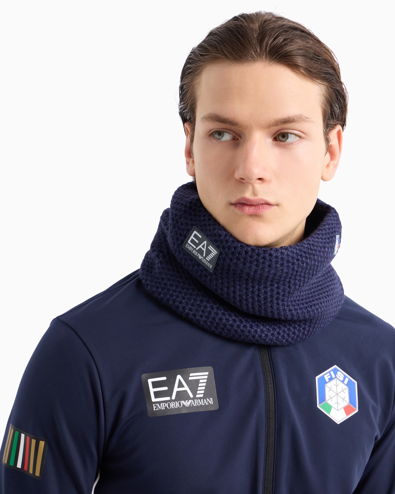Cuello FISI Collection en mezcla de lana Diapositiva 2