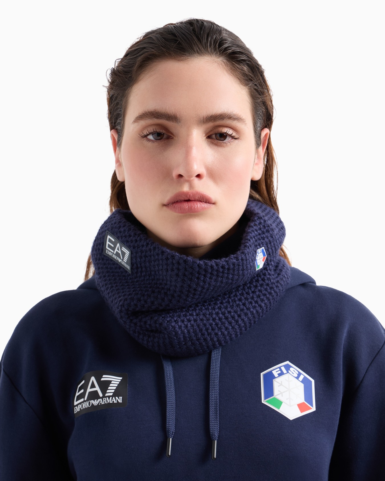 Cuello FISI Collection en mezcla de lana Diapositiva 3