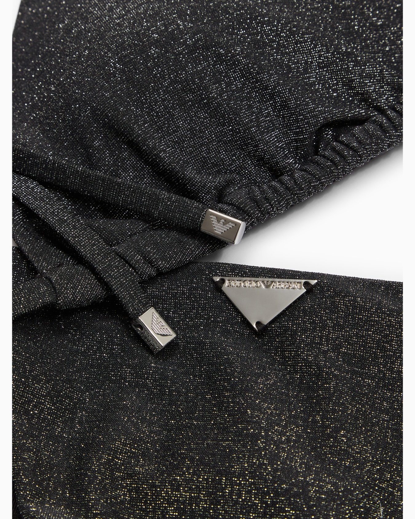 Padded, lurex fabric triangle bikini Diapositiva 3