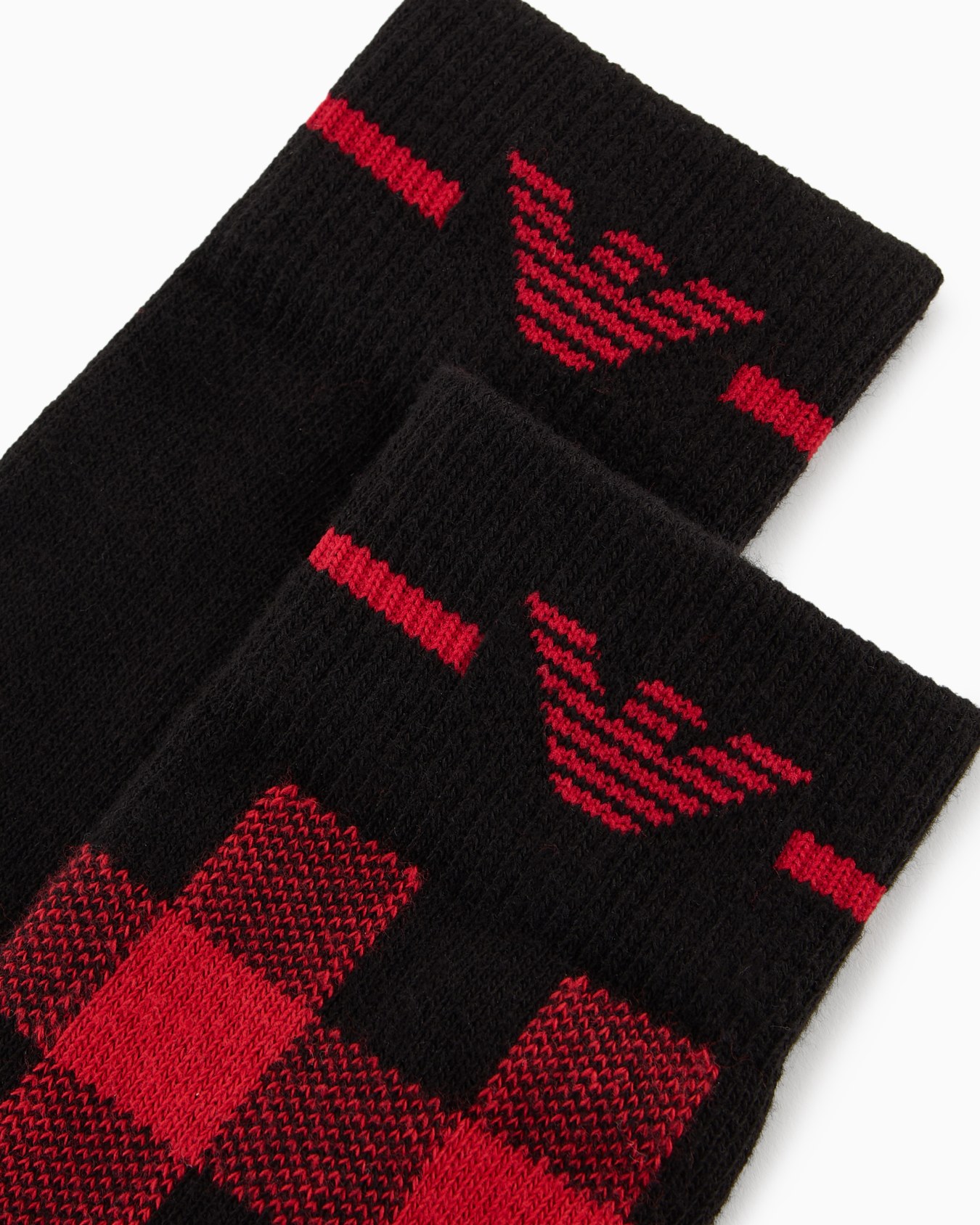 2er-Pack Socken zum Verschenken mit Schottenmuster Folie 1