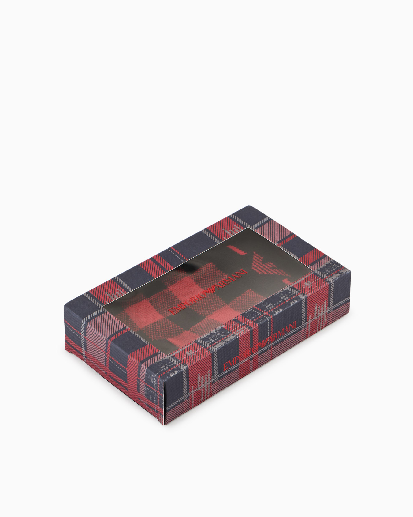 2er-Pack Socken zum Verschenken mit Schottenmuster Folie 2