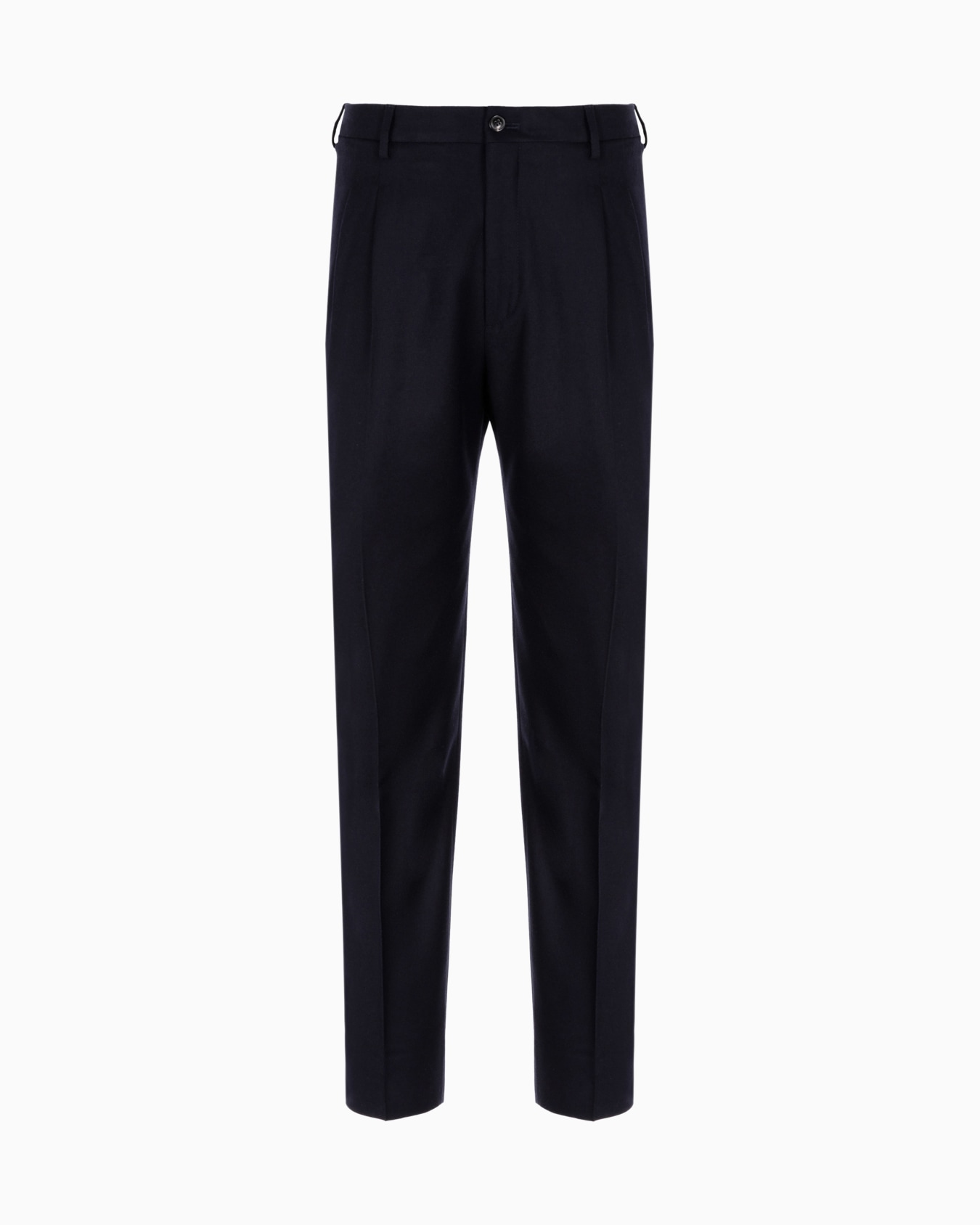 Virgin Wool and Cashmere Slim-Fit Trousers Slide 0