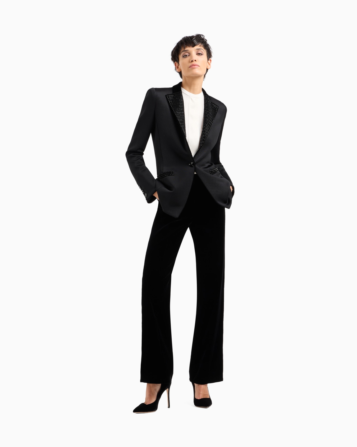 Silk charmeuse shirt Slide 1