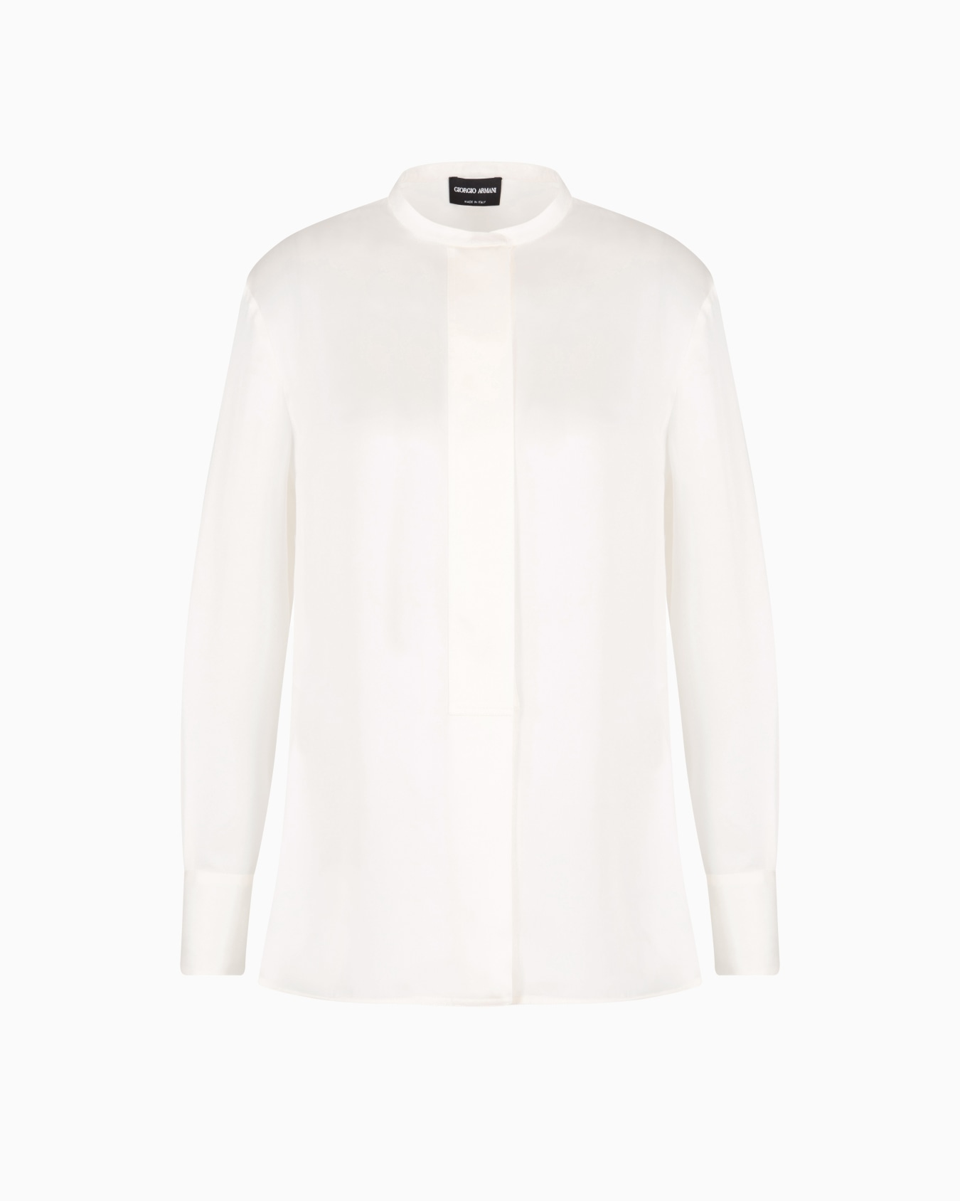Silk charmeuse shirt Slide 0