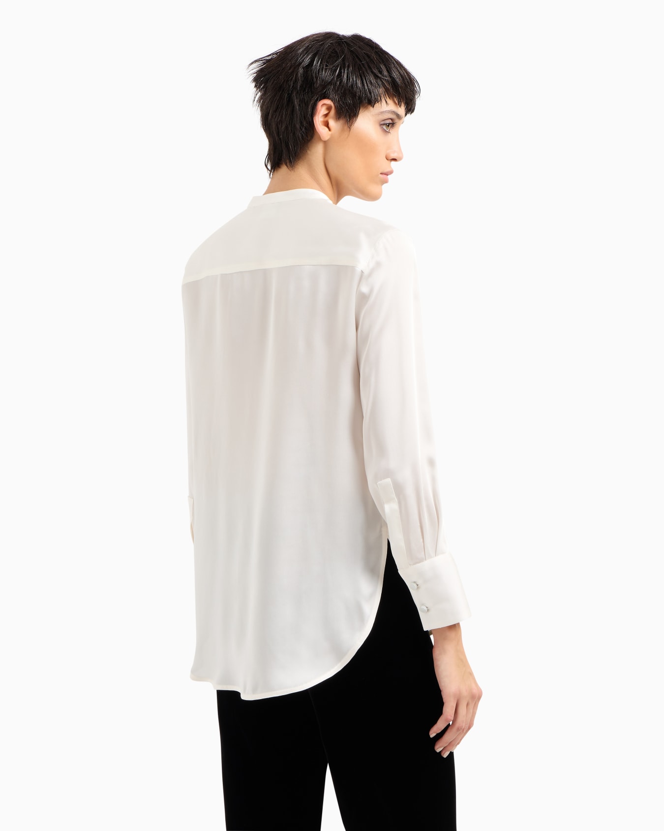 Silk charmeuse shirt Slide 2