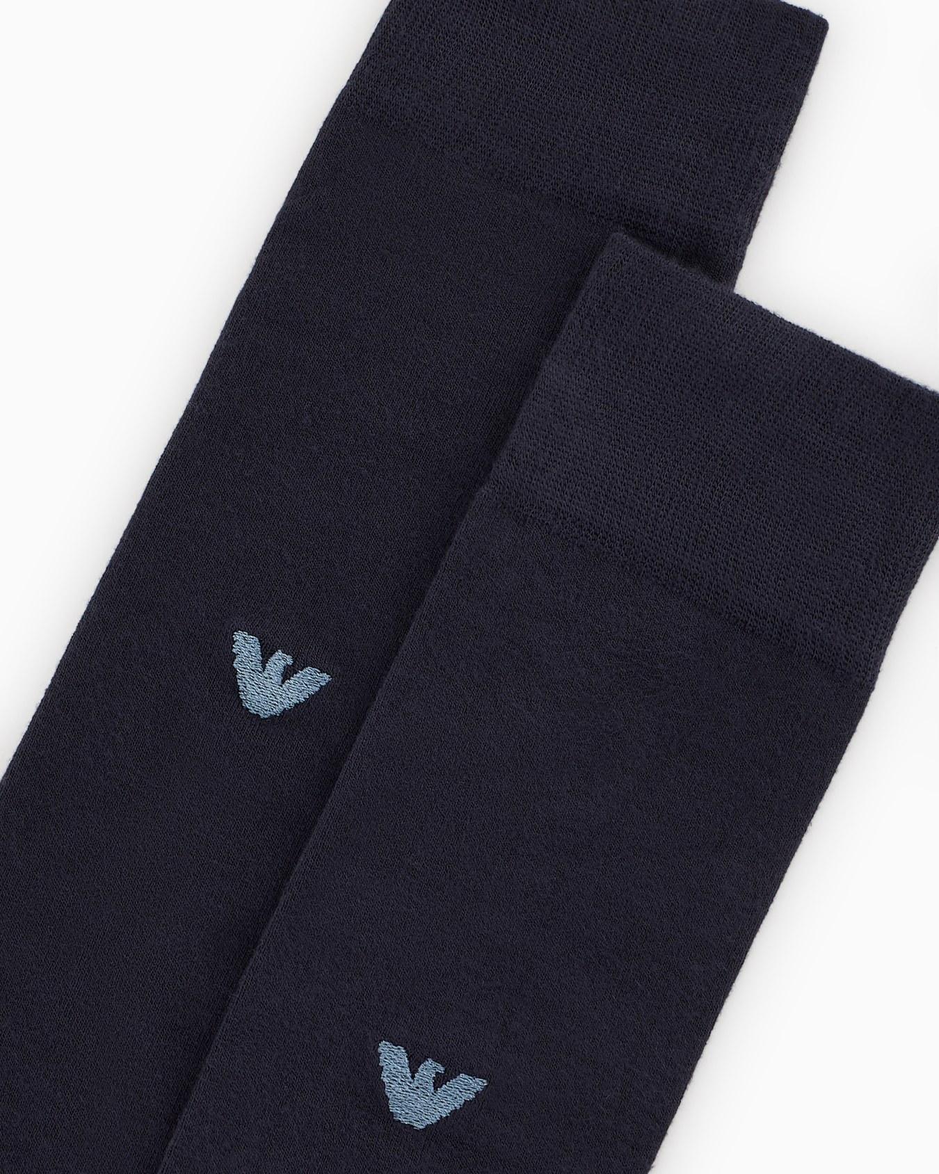 Viscose knee-high socks with eagle embroidery Slide 1