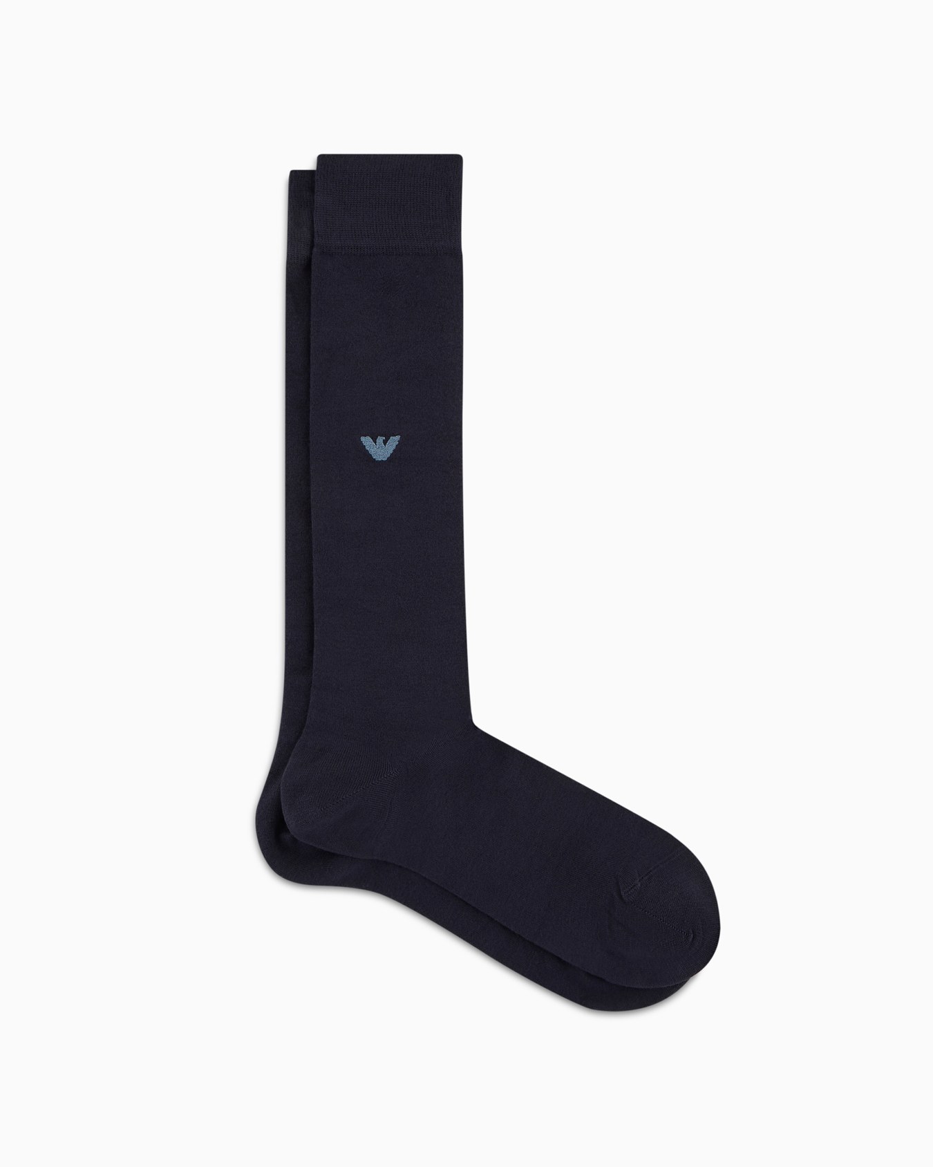 Viscose knee-high socks with eagle embroidery Slide 0