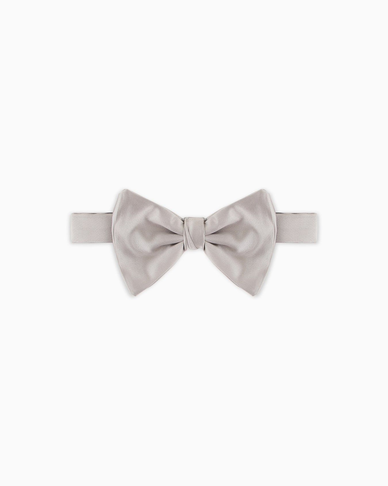 Knotted bow tie in micro-textured pure silk Slide 0