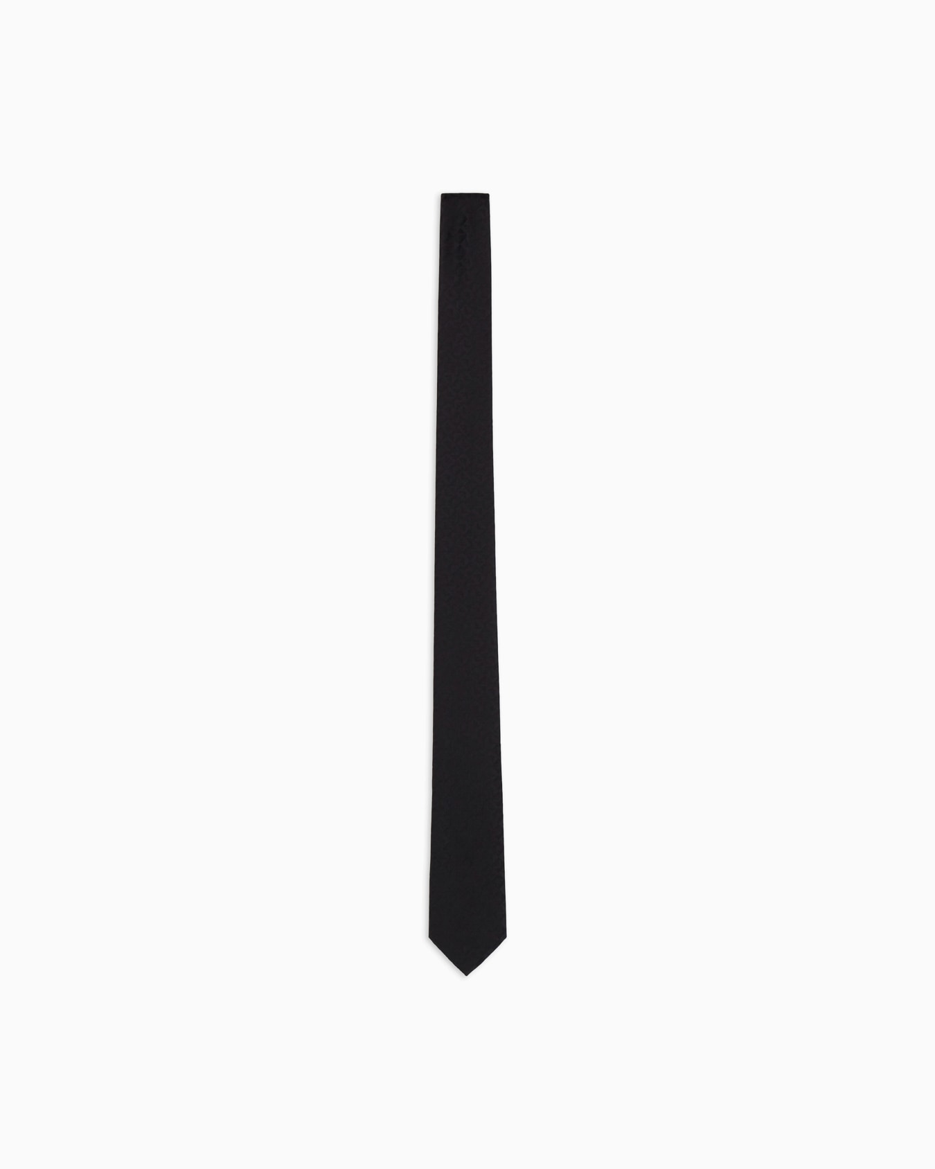 Corbata de seda pura y tejido jacquard con motivo de águila y cuadros Diapositiva 0