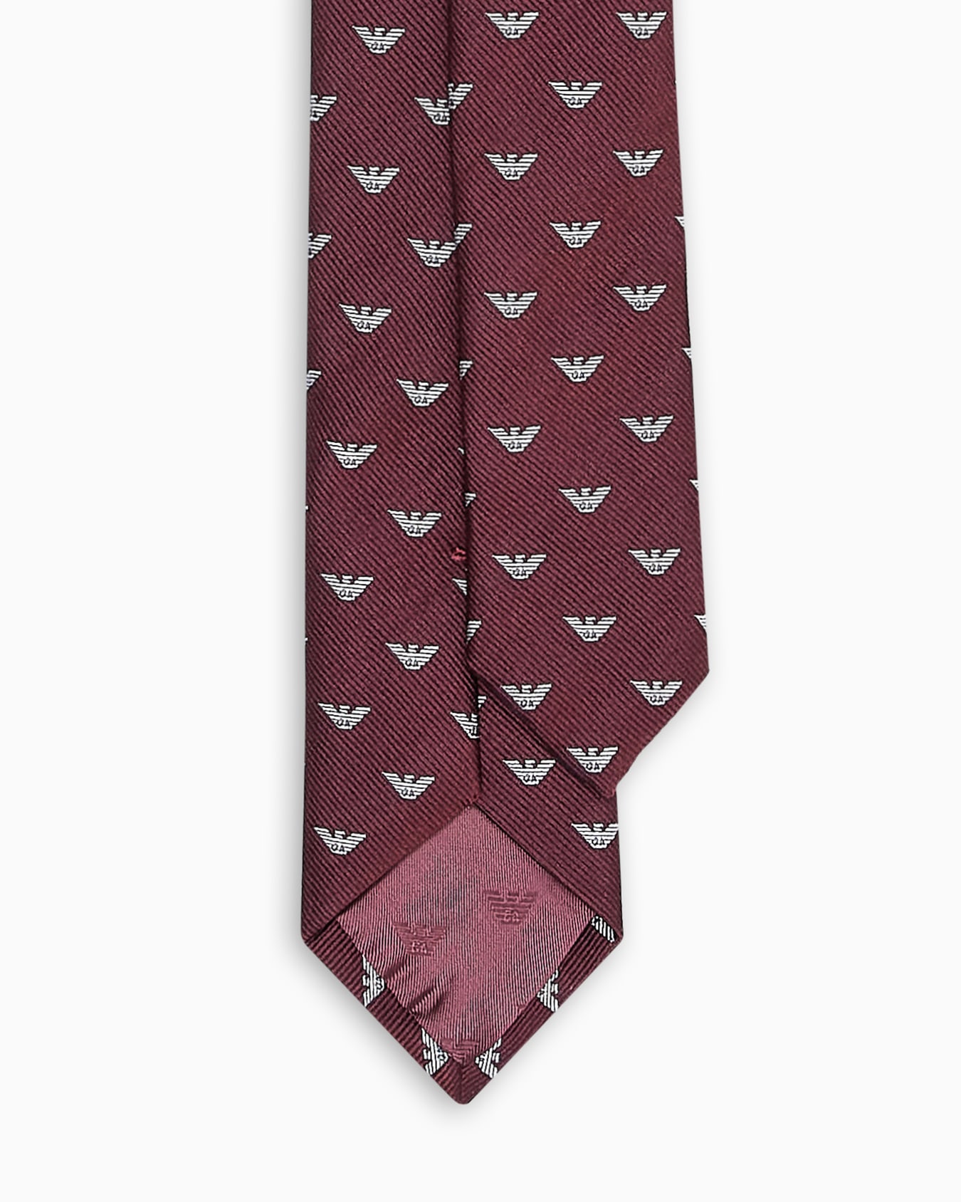 Cravatta in pura seta jacquard micro eagle all over Slide 1