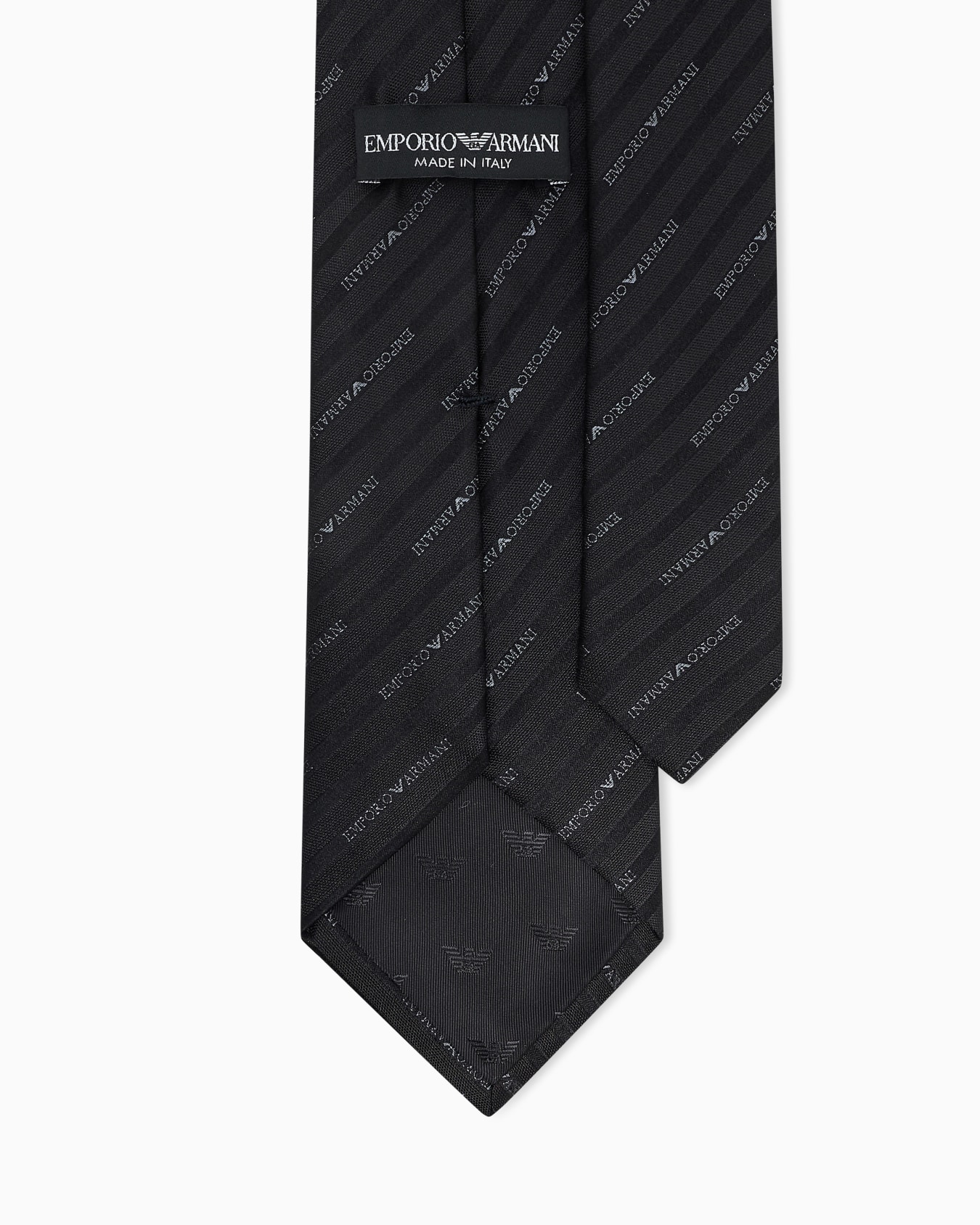 ネクタイ ピュアシルク オールオーバージャカードロゴ スライドする 1