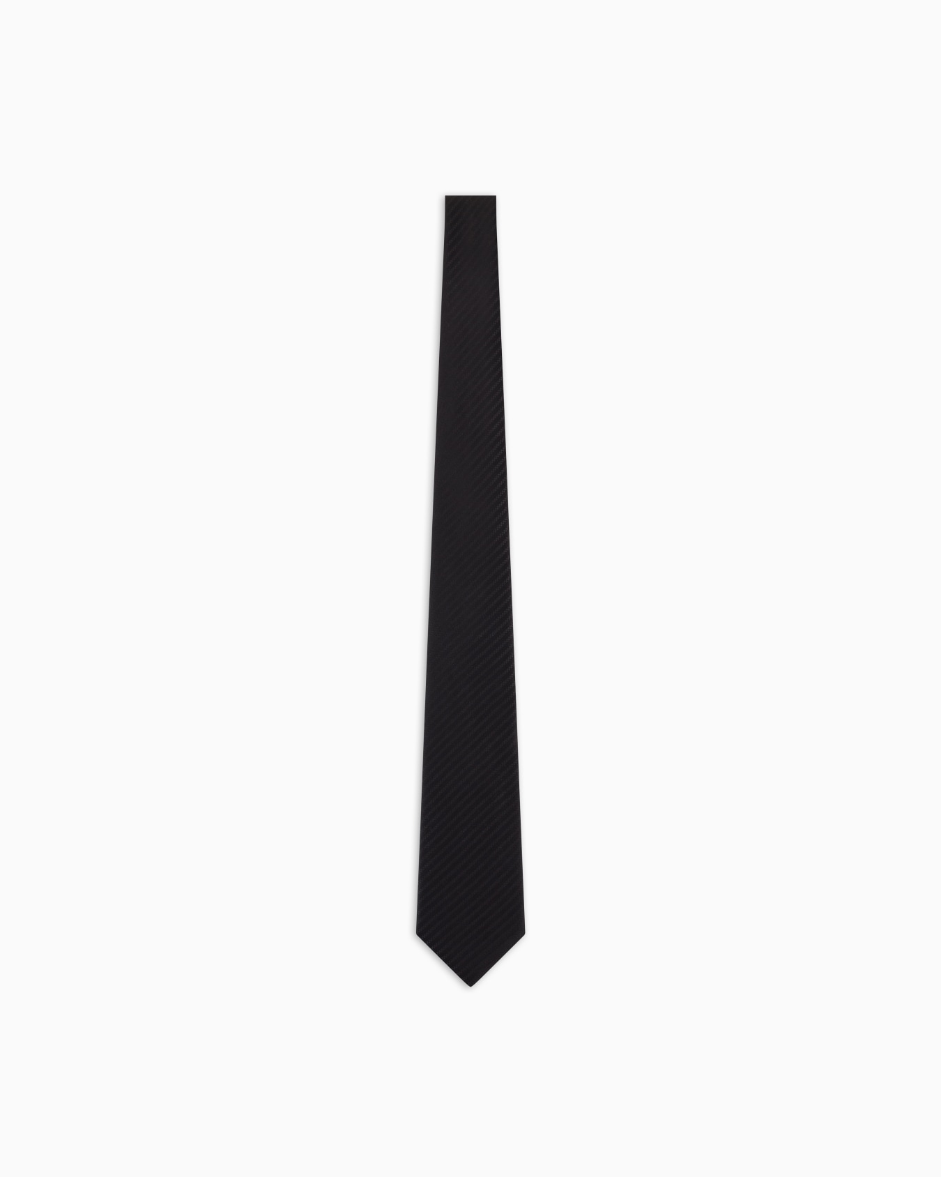 Pure silk tie with jacquard micro-motif Slide 0