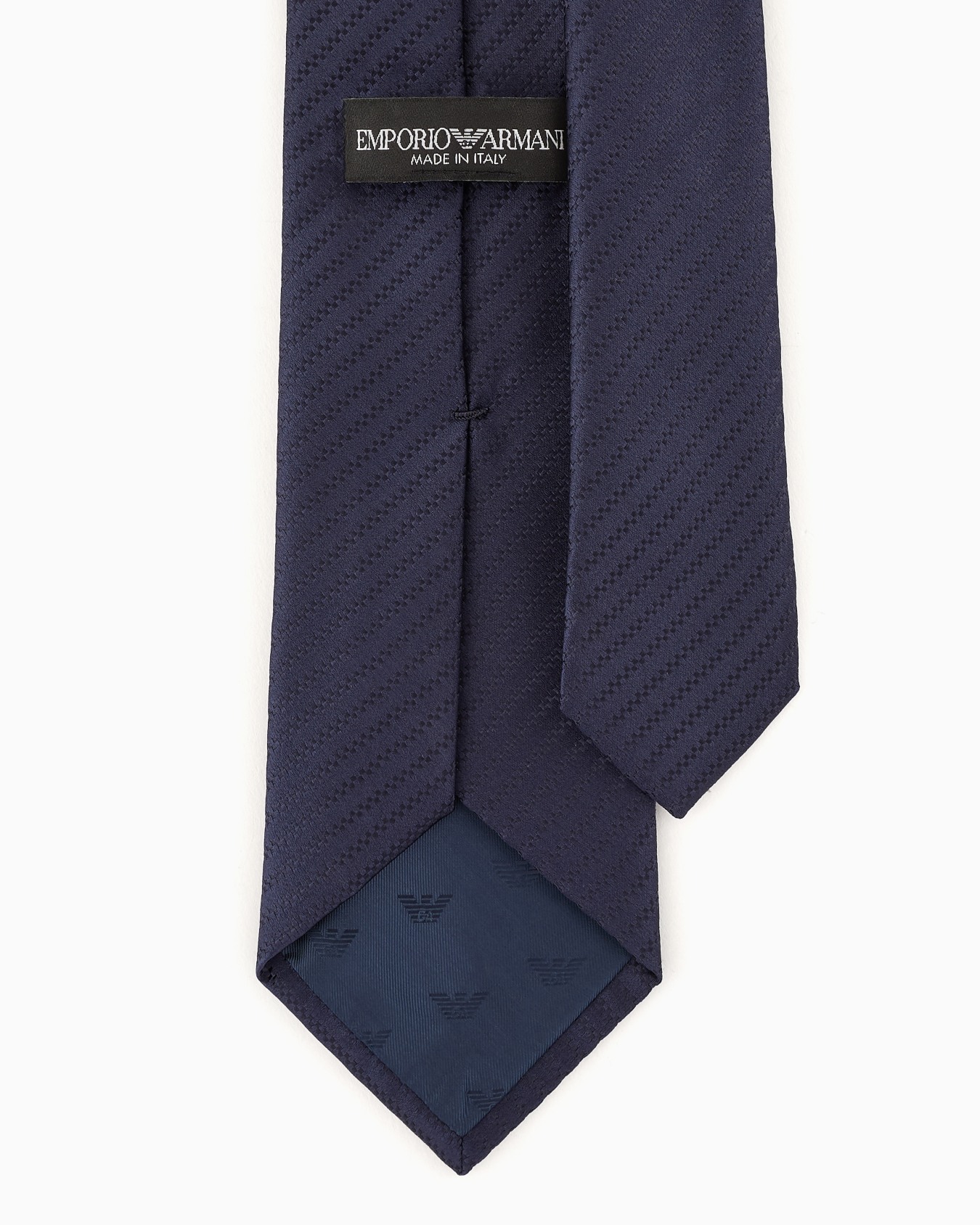 Corbata de seda pura con micromotivo de jacquard Diapositiva 1
