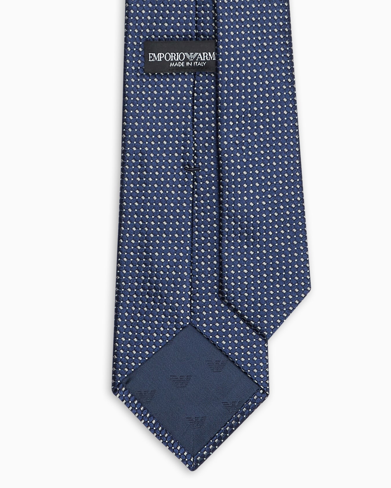 Corbata de seda pura con micromotivo de jacquard Diapositiva 1
