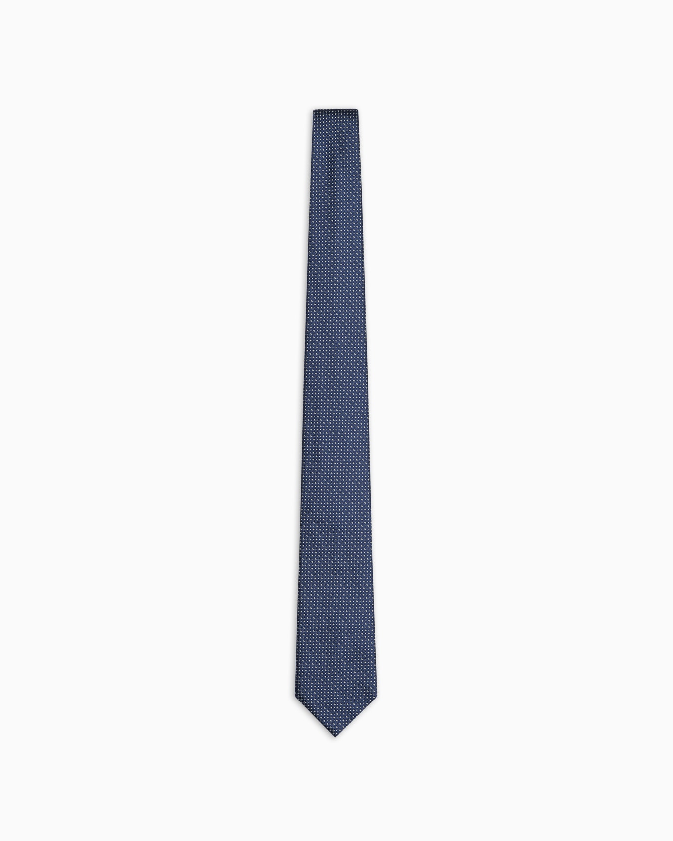 Corbata de seda pura con micromotivo de jacquard Diapositiva 0