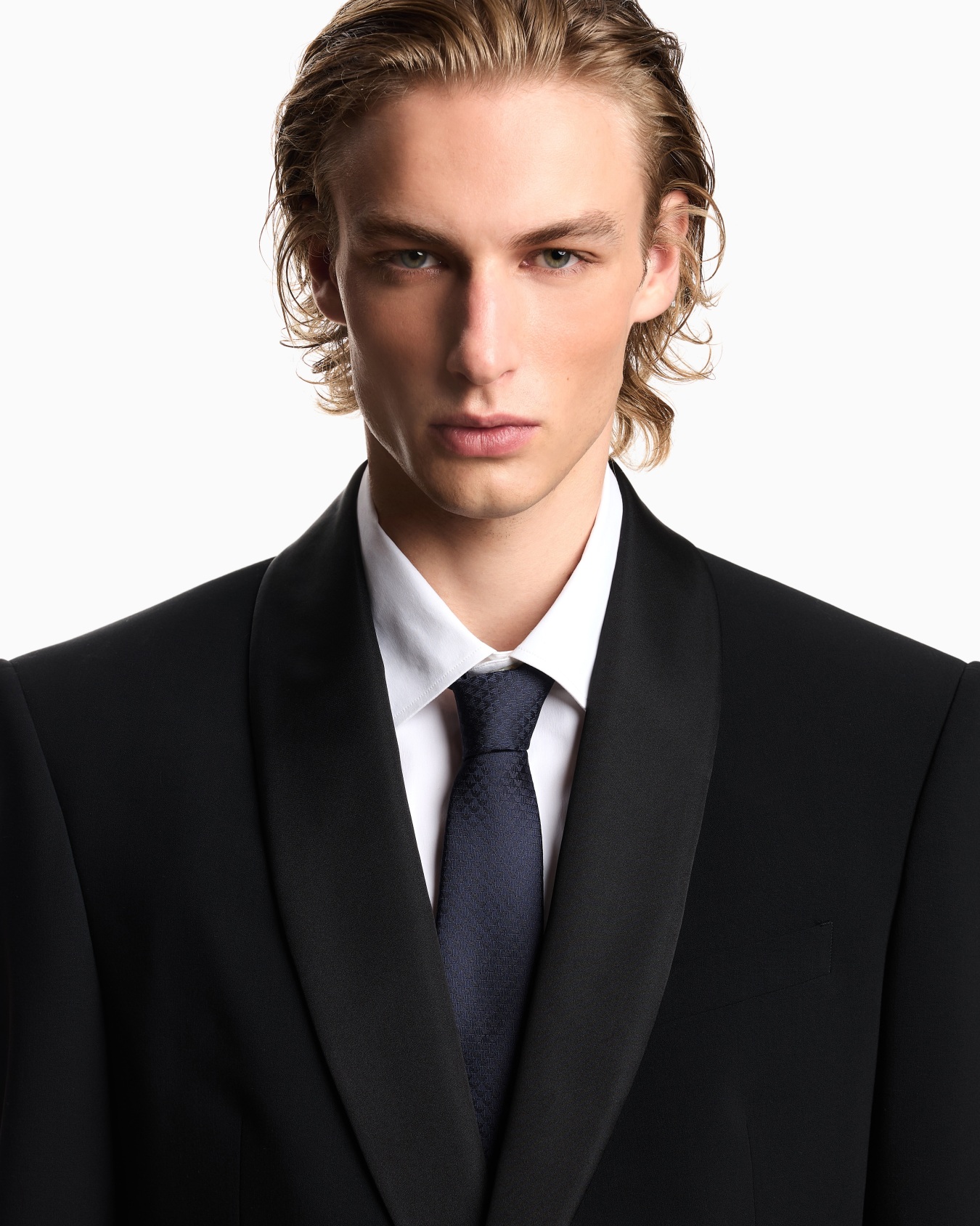 ネクタイ ピュアシルク製 ジャカードモノグラム スライドする 2