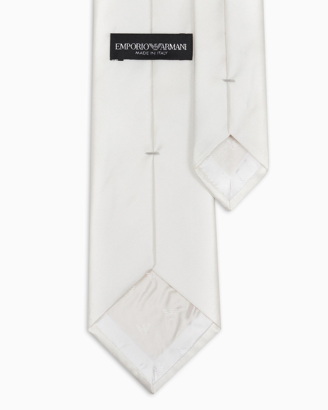 Pure silk tie with jacquard micro-motif Slide 1