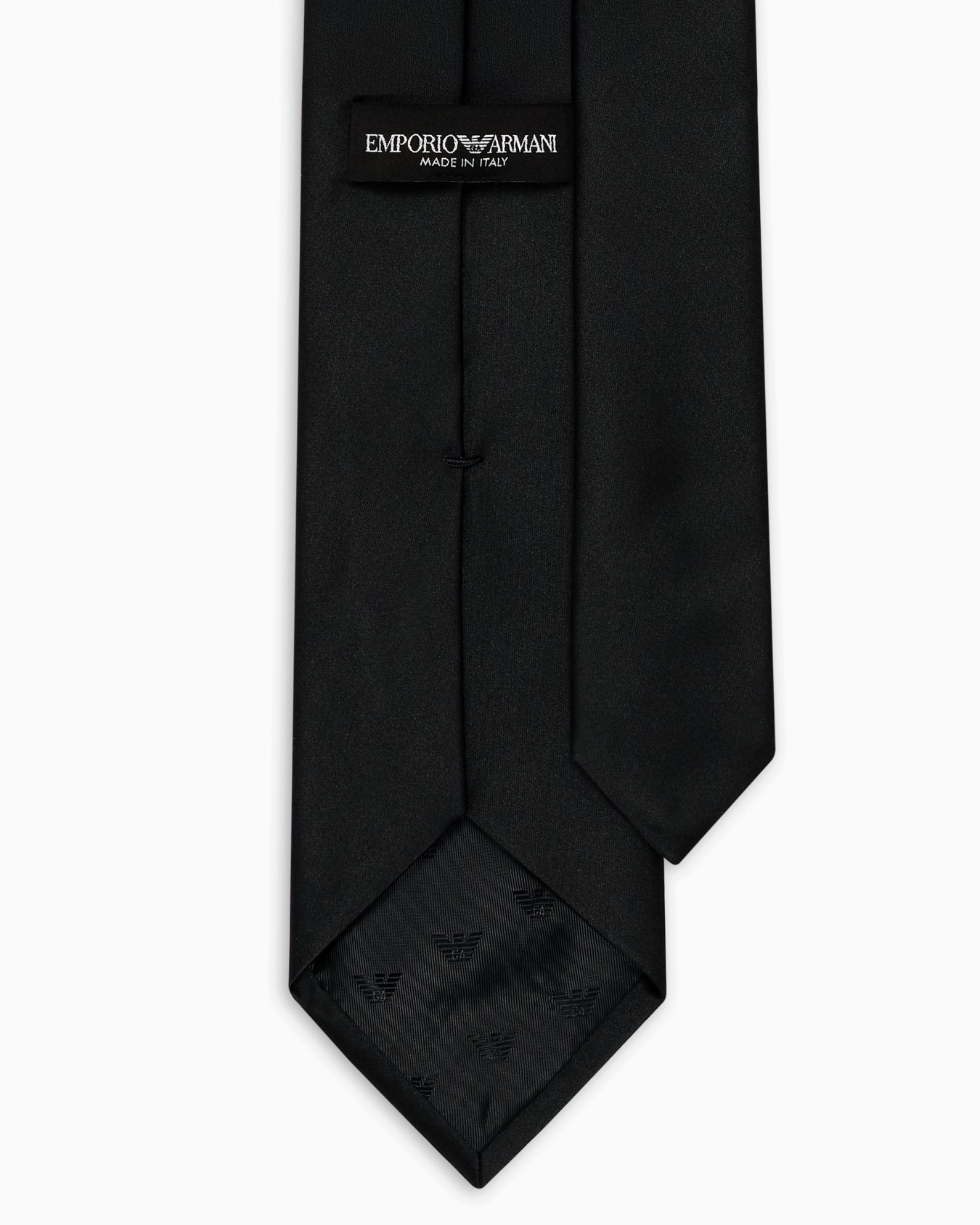 Pure silk tie with jacquard micro-motif Slide 1