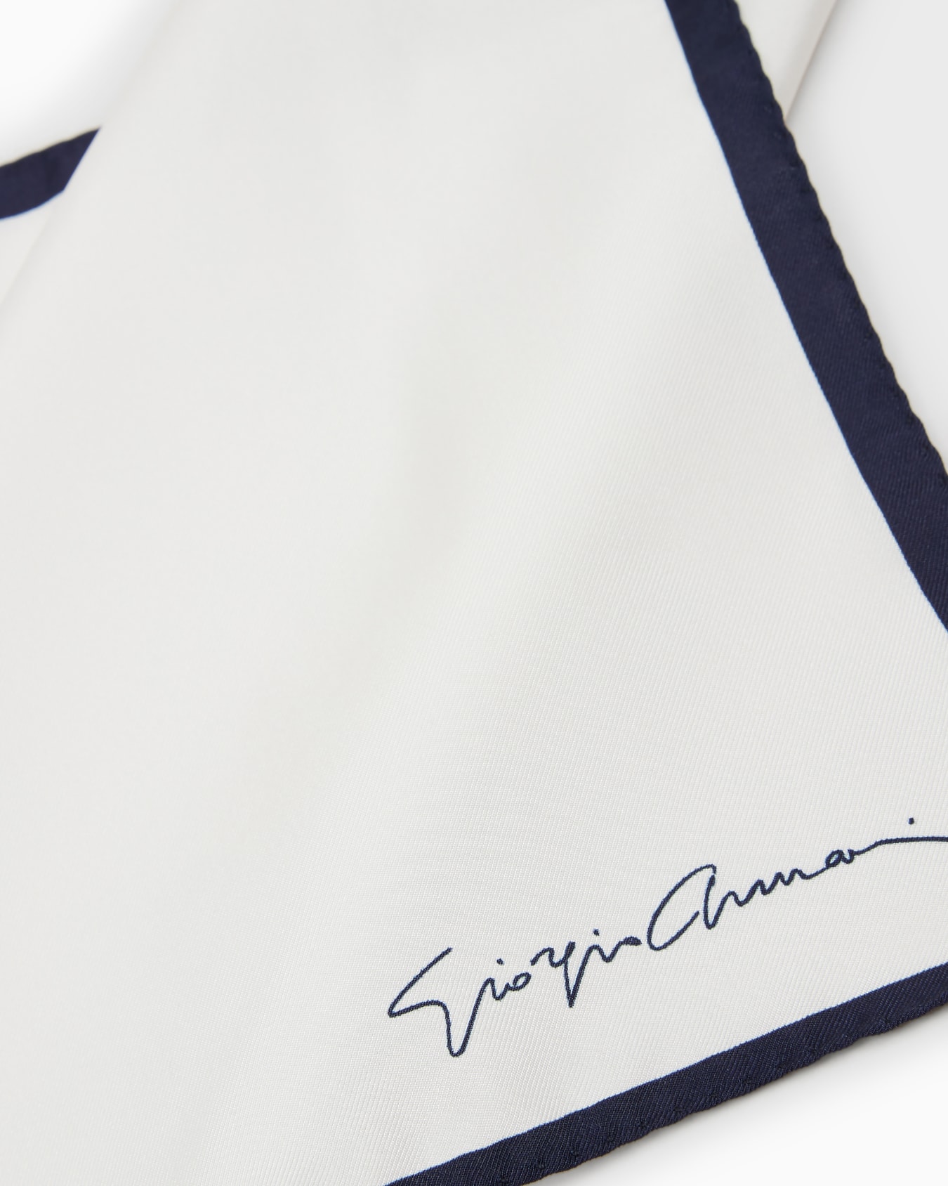 Silk pocket square with logo Slide 1