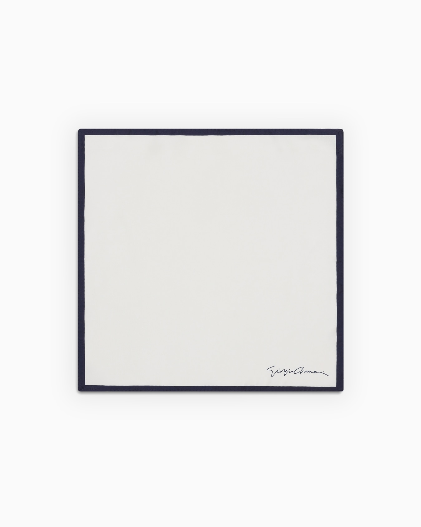 Silk pocket square with logo Slide 0