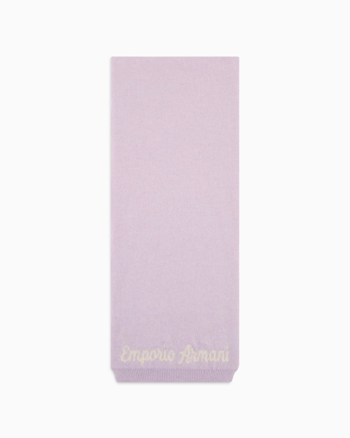 Cotton and wool-blend scarf with oversized jacquard logo Slide 0