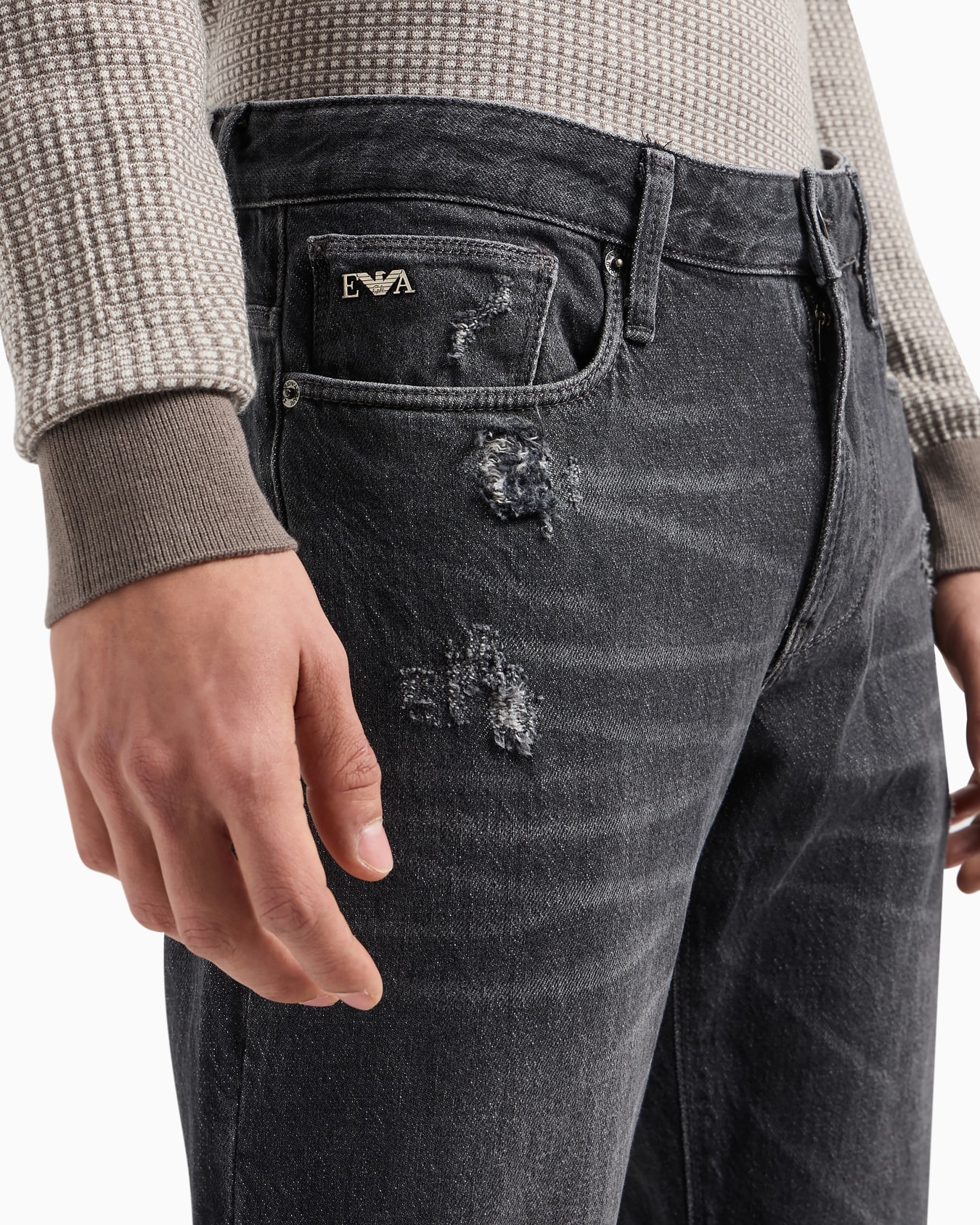 Jeans J06 in Slim Fit aus Stretch-Denim im Used-Look Folie 4