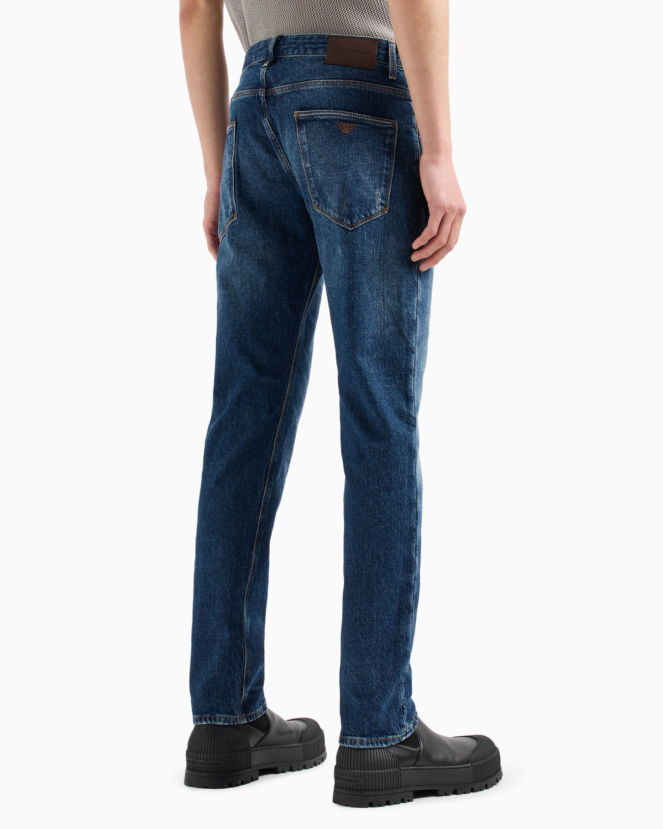 J06 slim-fit, worn-look, stretch-denim jeans Slide 2