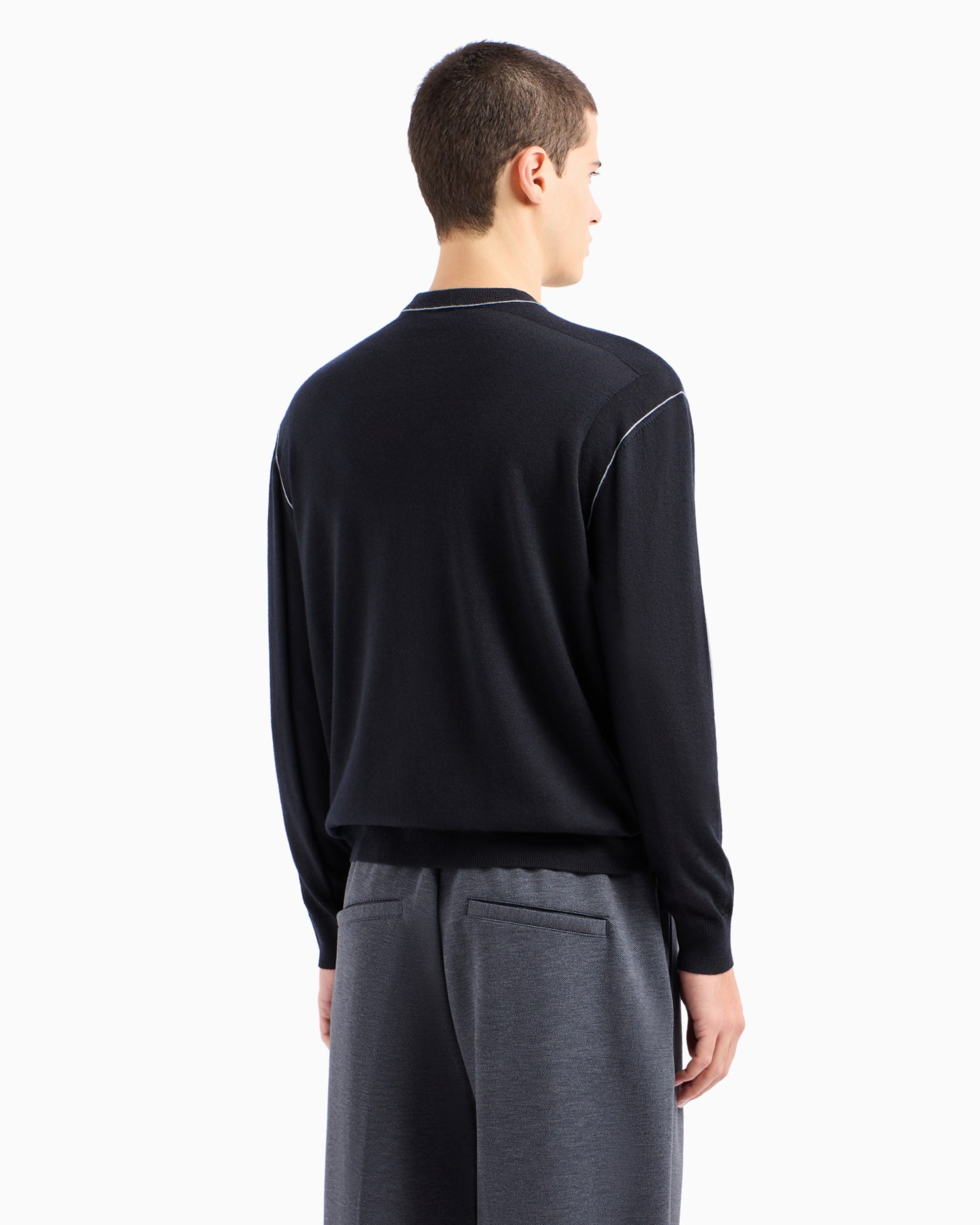 Plain-knit wool jumper Slide 2