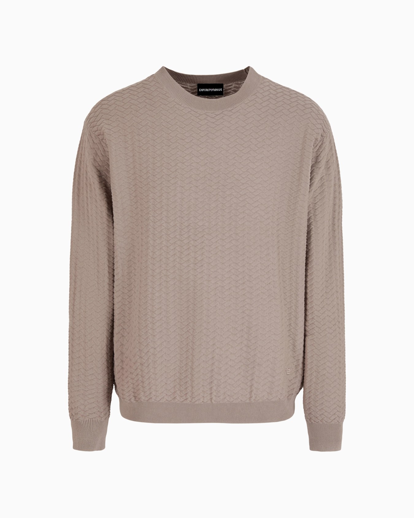 Textured cotton jumper Diapositiva 0