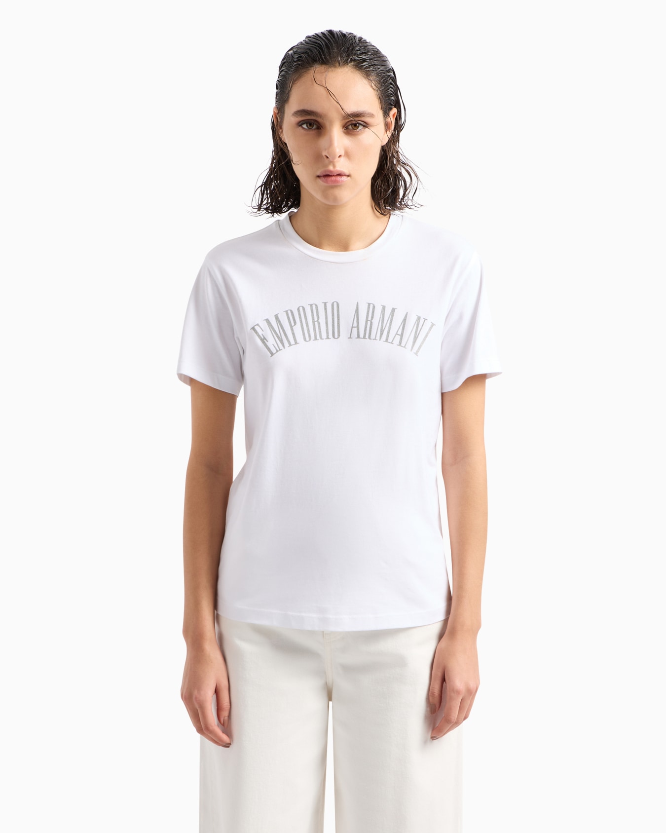 ASV organic jersey T-shirt with glitter logo Diapositiva 1