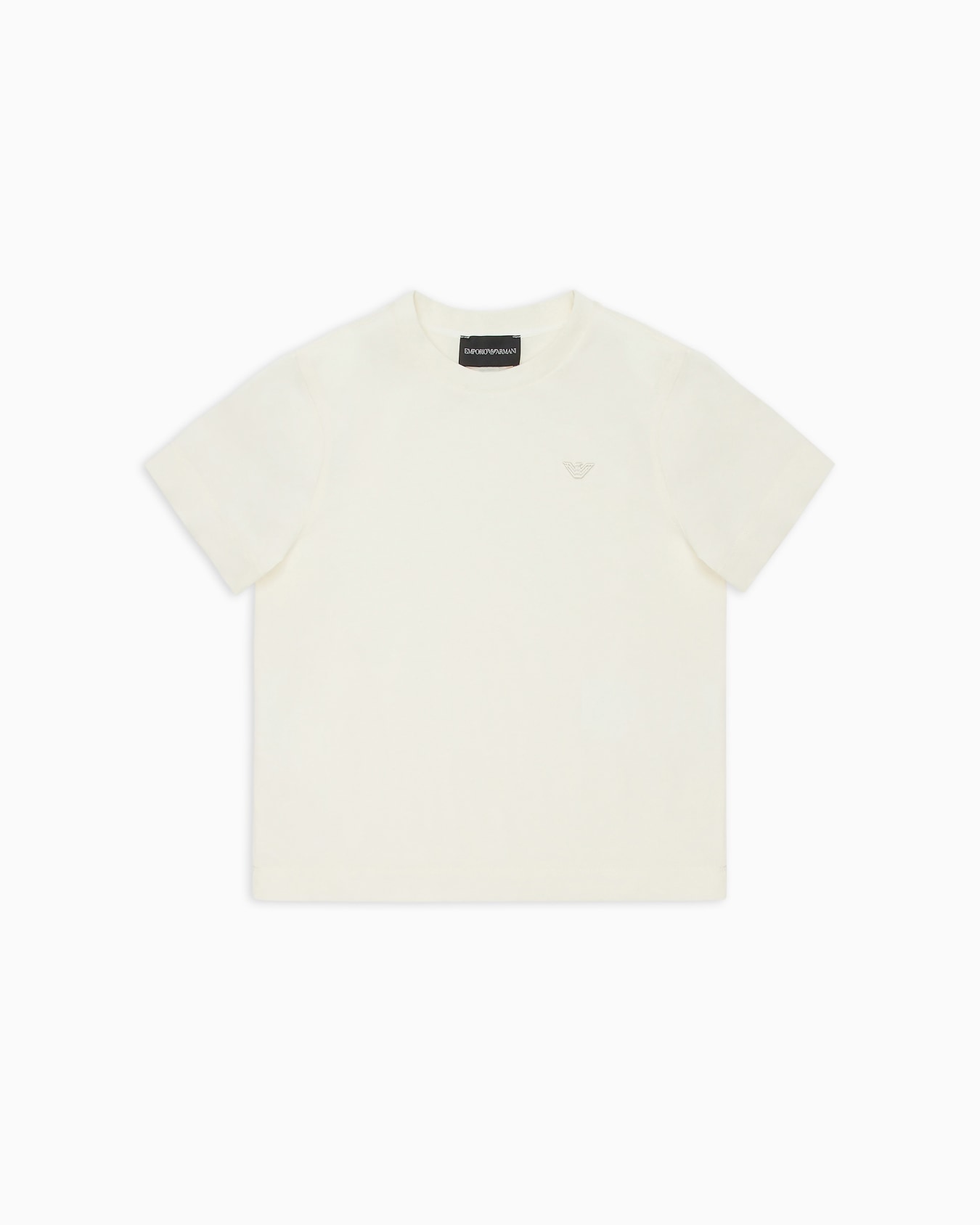 Heavyweight jersey T-shirt with micro eagle Slide 0