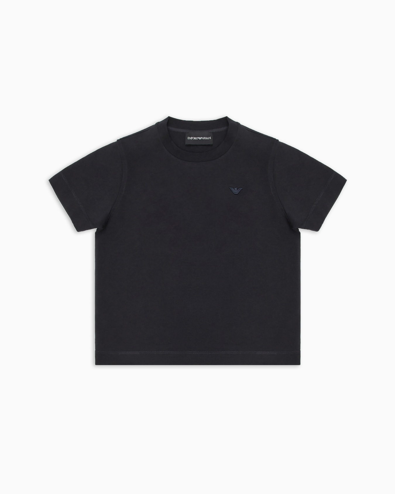 Heavyweight jersey T-shirt with micro eagle Slide 0