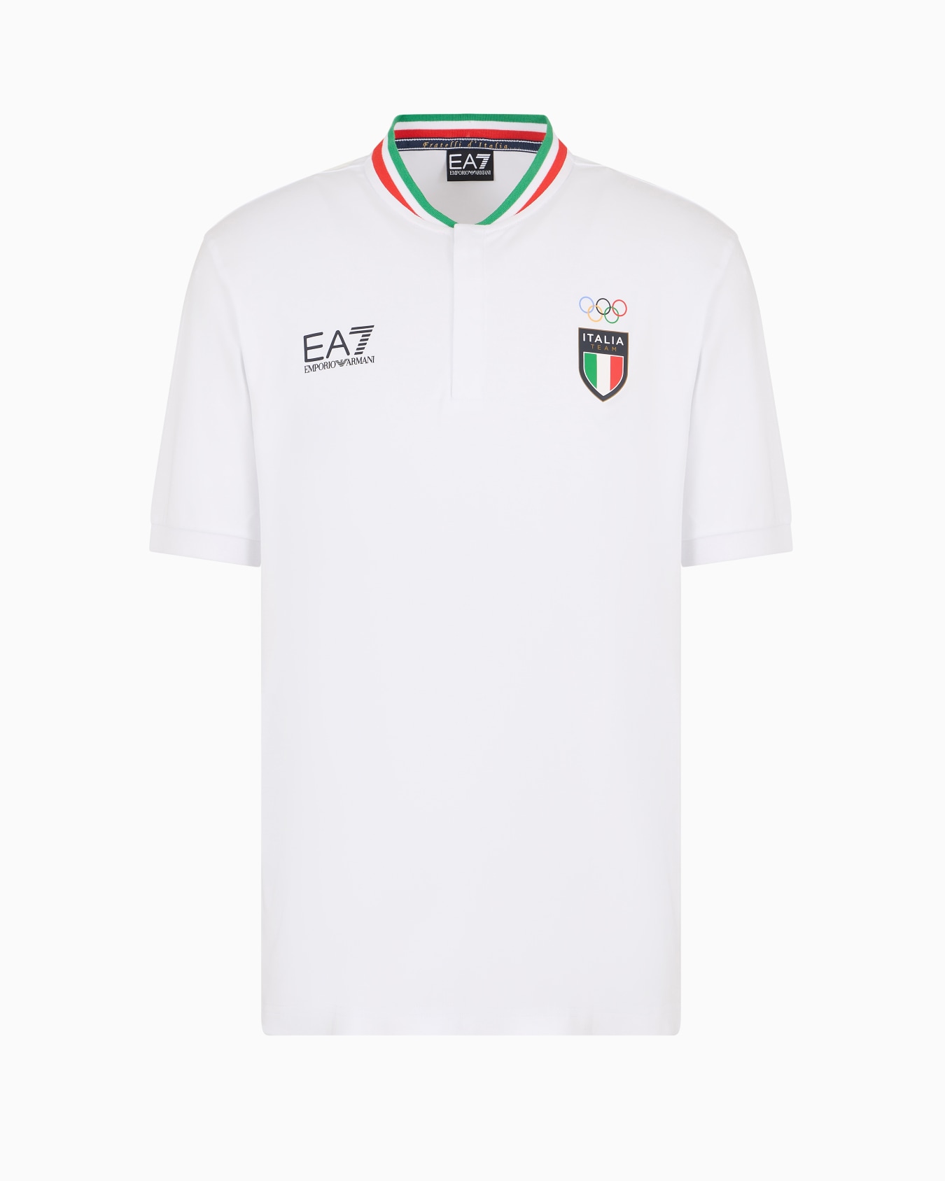 Italia Team Paris 2024 Polo guru uomo  in tessuto tecnico Natural VENTUS7 Slide 0