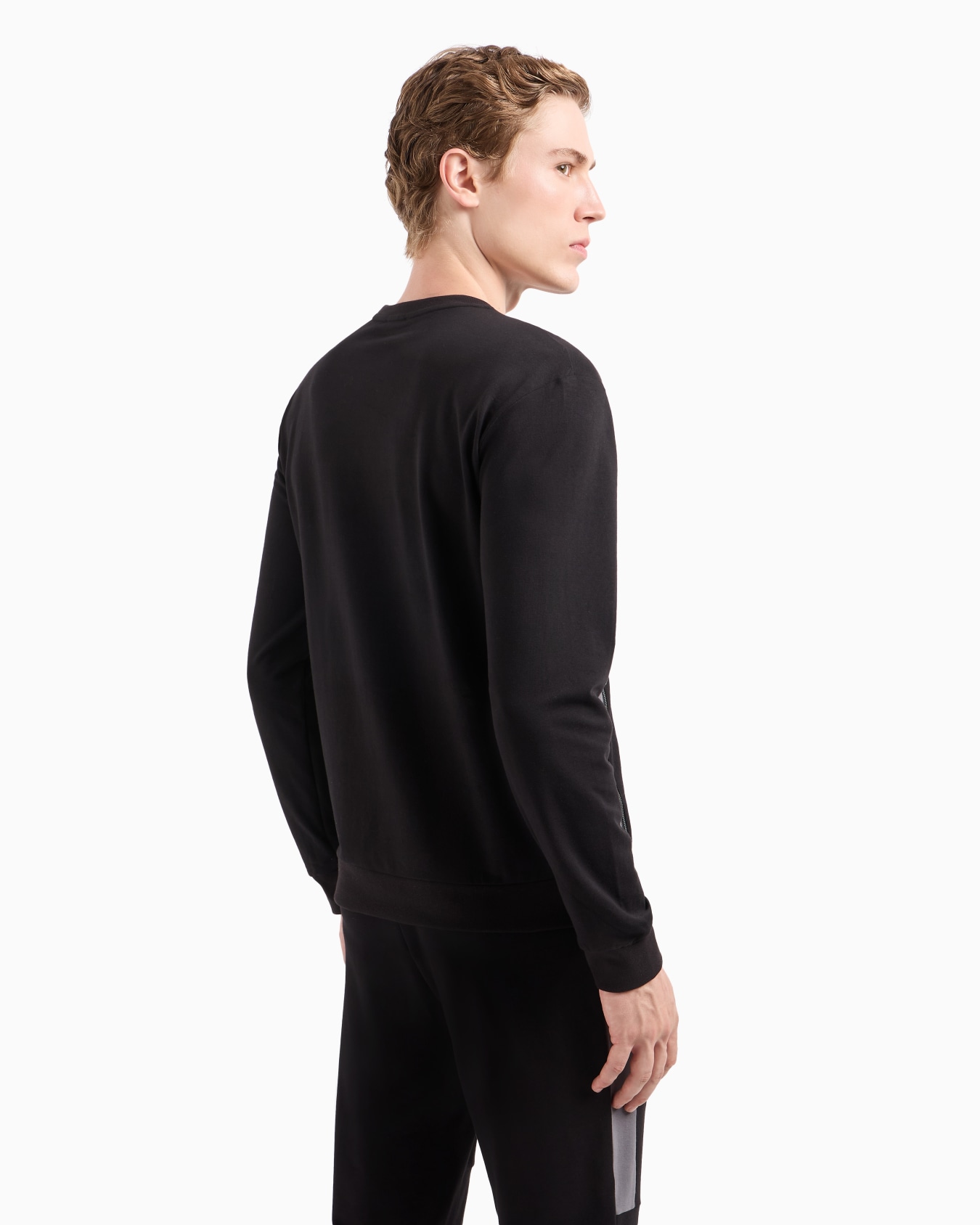 Summer Block crew-neck sweatshirt in a recycled cotton blend Diapositiva 2