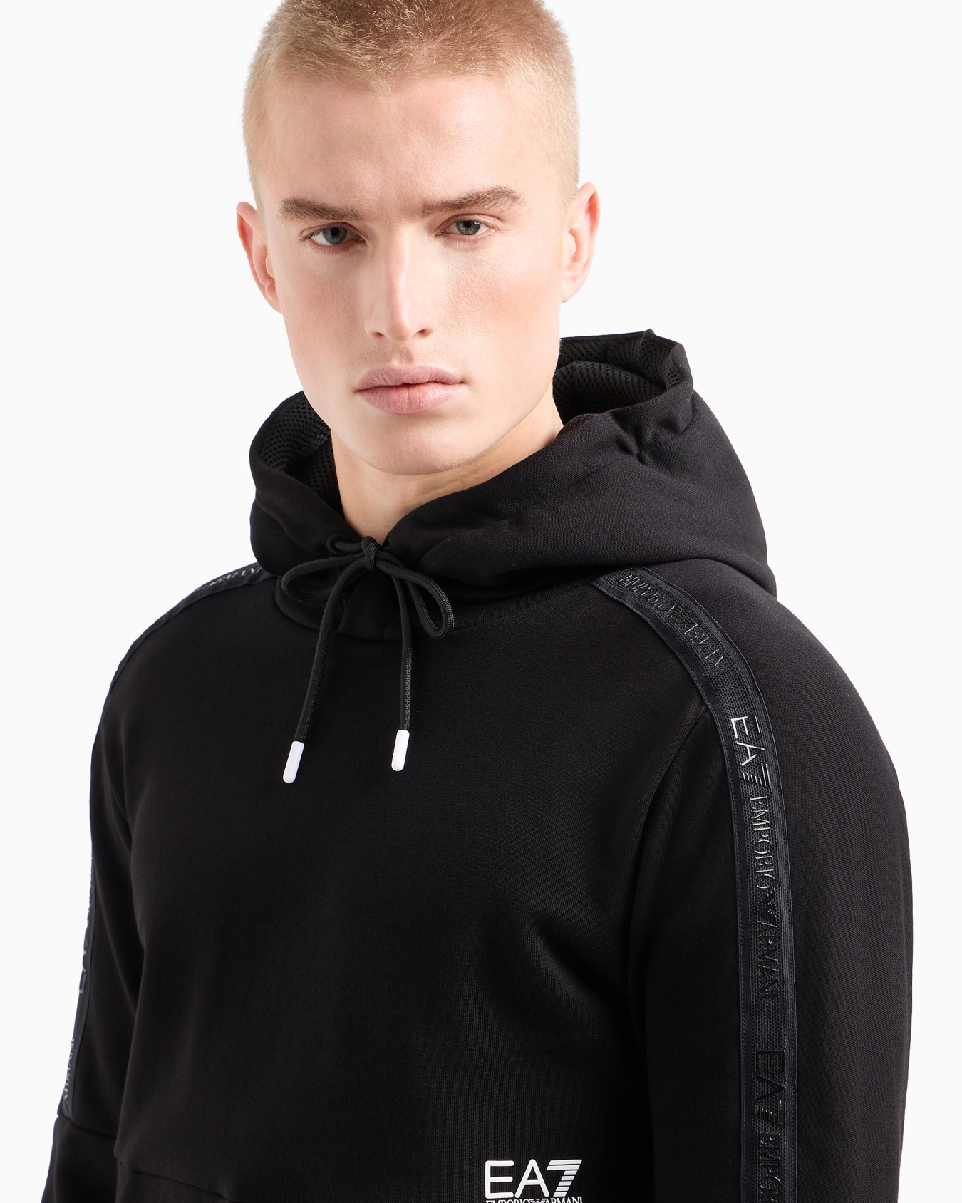 Logo Series hooded cotton sweatshirt Slide 4