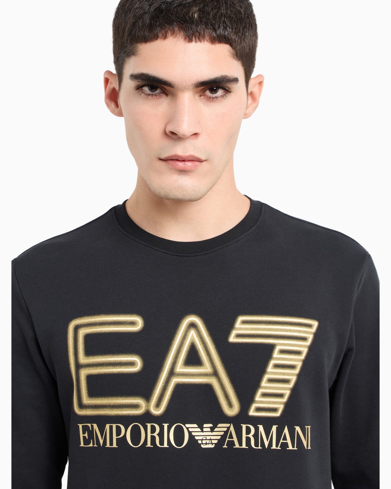 Logo Series cotton crew-neck sweatshirt Diapositiva 4