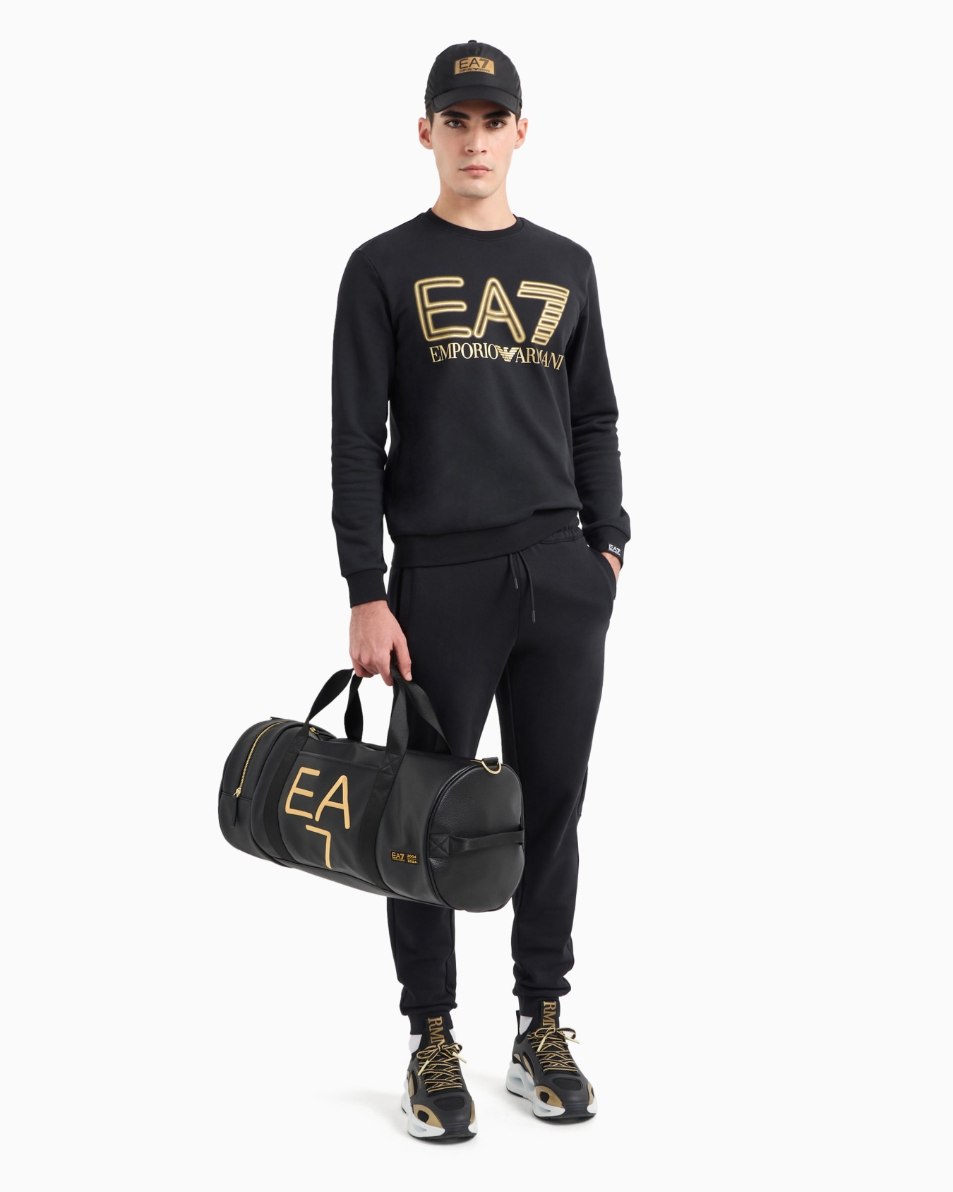 Logo Series cotton crew-neck sweatshirt Diapositiva 3