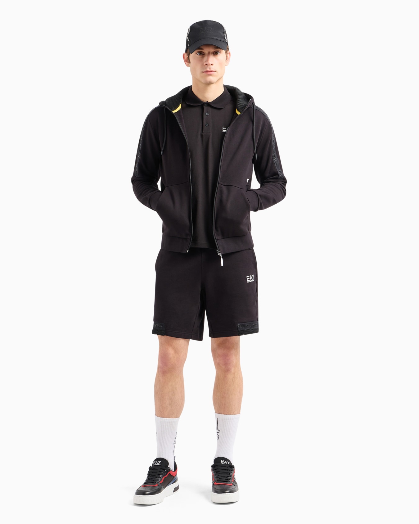 Logo Series hooded cotton sweatshirt Diapositiva 3