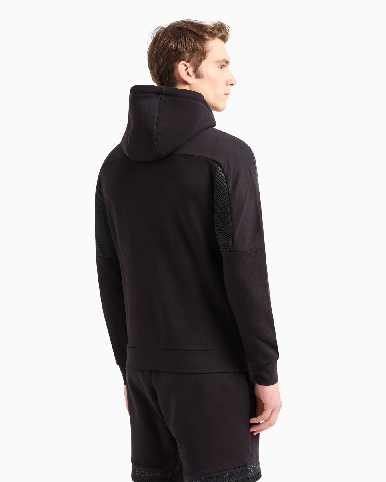 Logo Series hooded cotton sweatshirt Diapositiva 2
