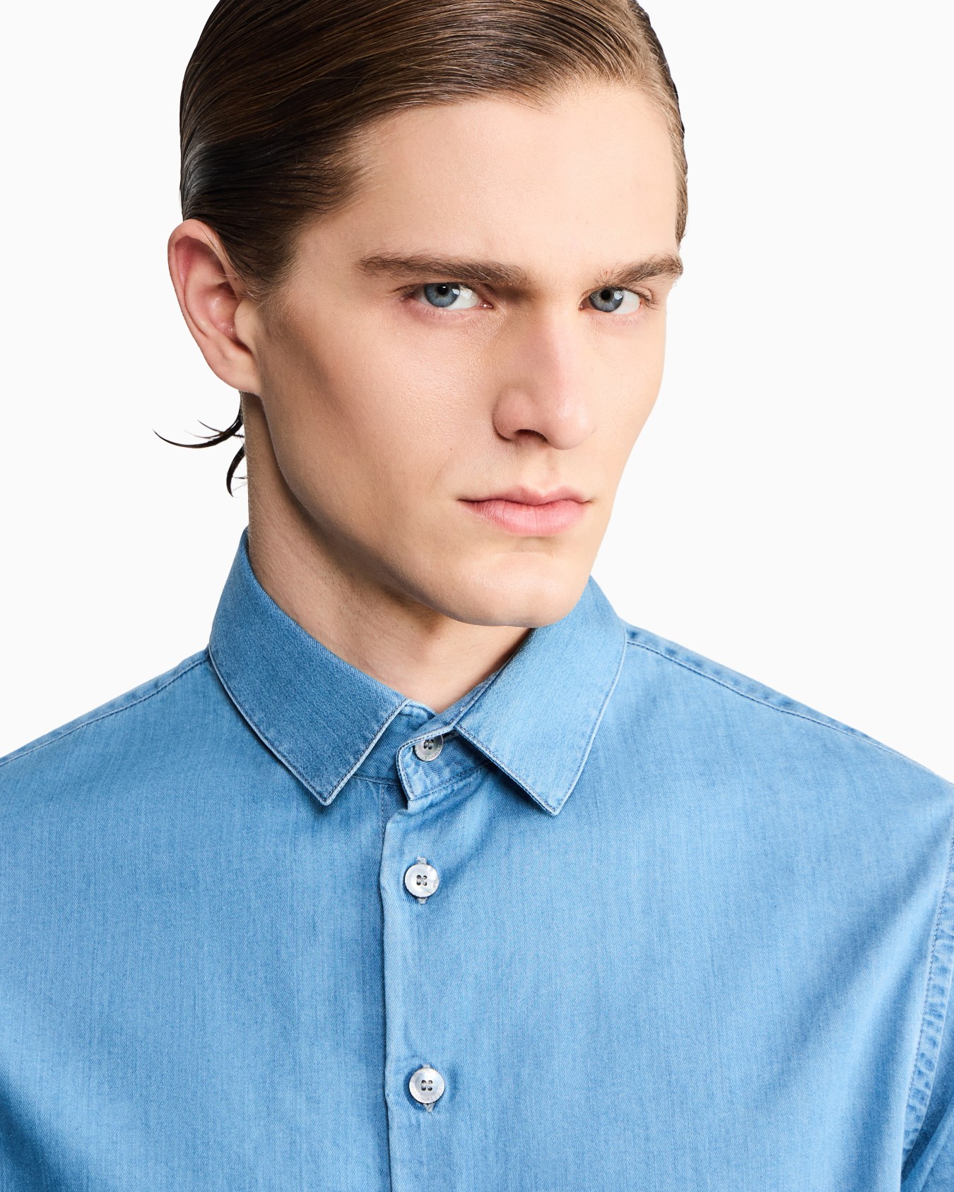 Denim Collection cotton denim shirt Slide 6