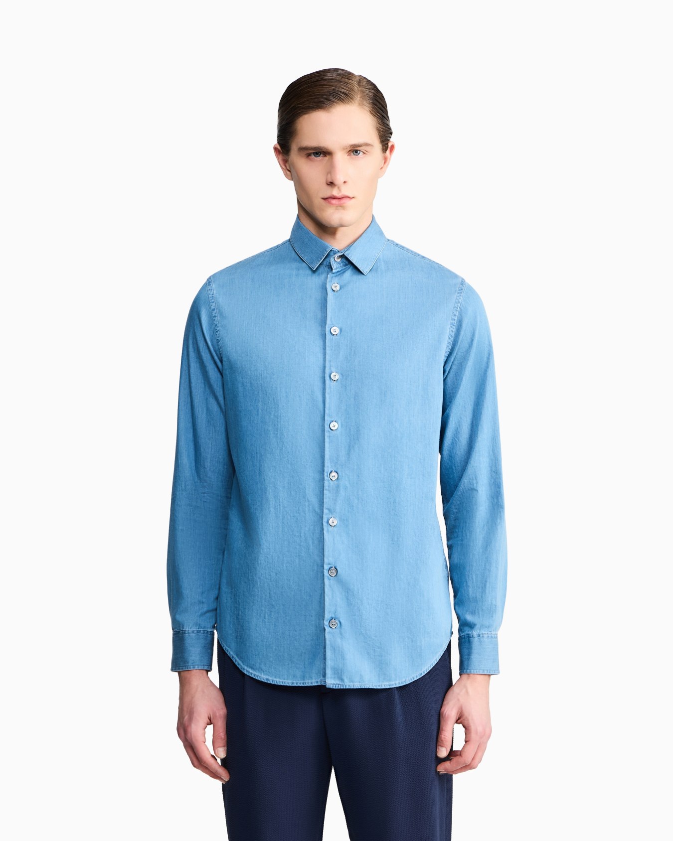 Denim Collection cotton denim shirt Slide 3