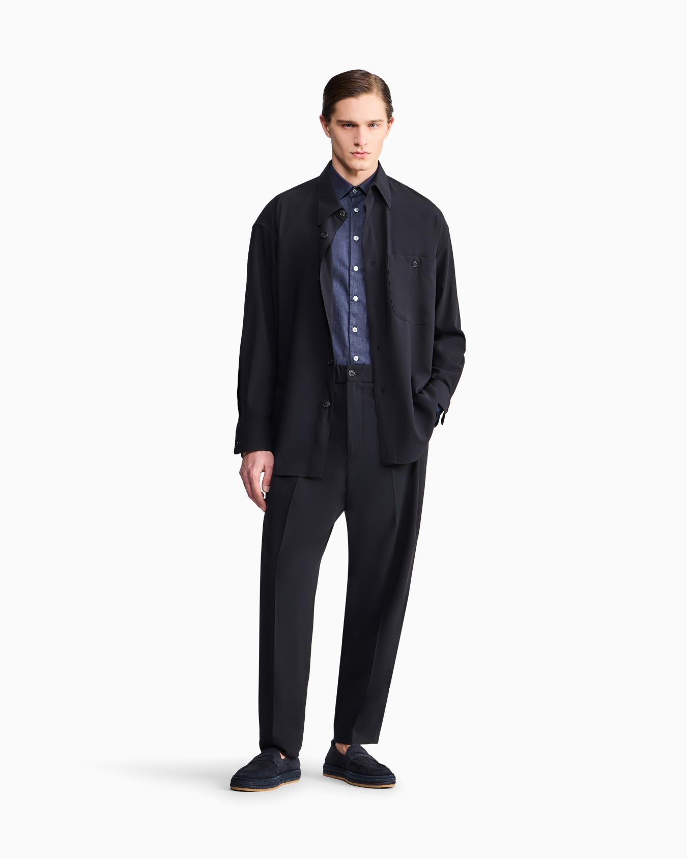 Denim Collection cotton denim shirt Slide 1